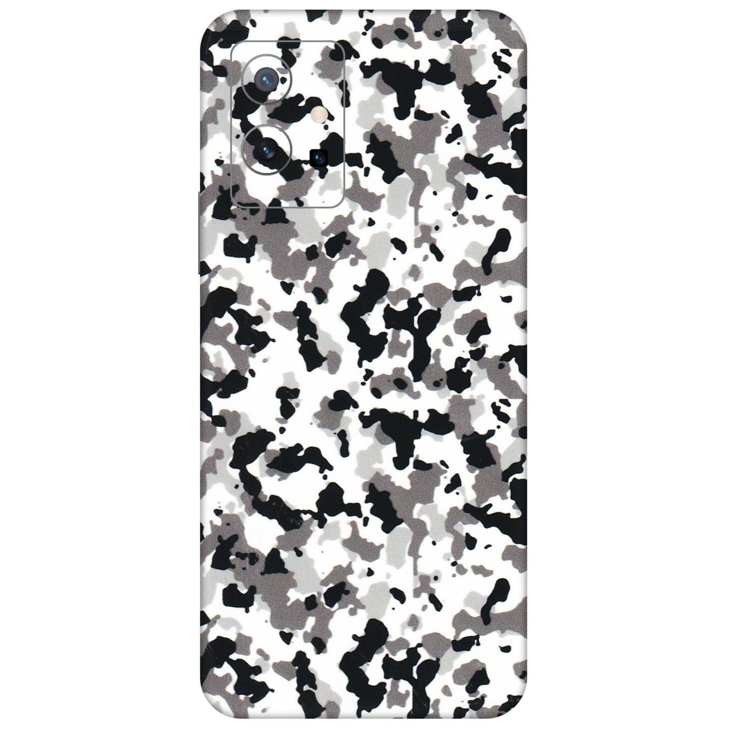 VIVO Y Series Phone Skins (All Models) - White Black Camouflage - 3D Embossed Finish (L-18) Vivo Y75 (5G)
