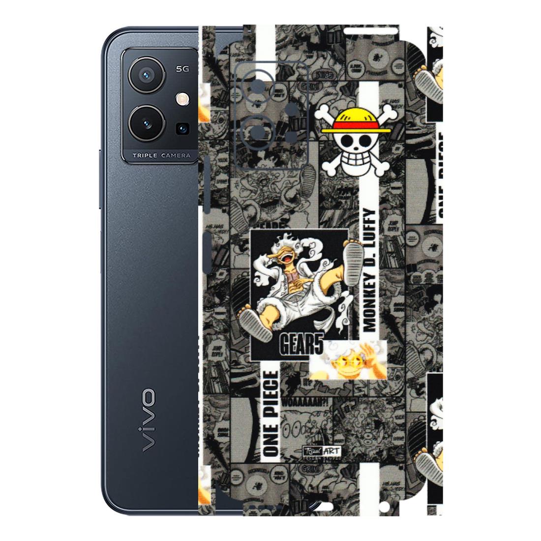 VIVO Y Series Phone Skins (All Models) - Cuffy Anime MonkeyCamic - 3D Embossed Finish (L-242) Vivo Y75 (5G)