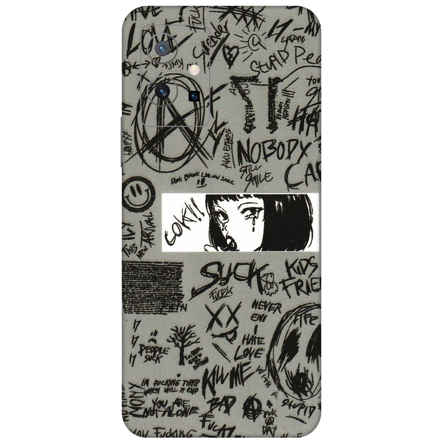 VIVO Y Series Phone Skins (All Models) - Never Have Love Anime - 3D Embossed Finish (L-260) Vivo Y75 (5G)