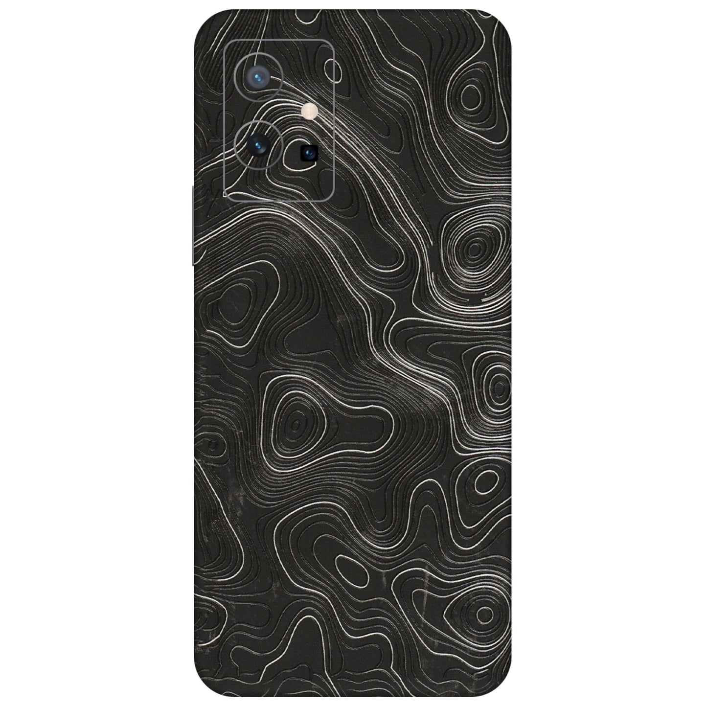 VIVO Y Series Phone Skins (All Models) - Abstract White Line Map - 3D Embossed Finish (L-269) Vivo Y75 (5G)