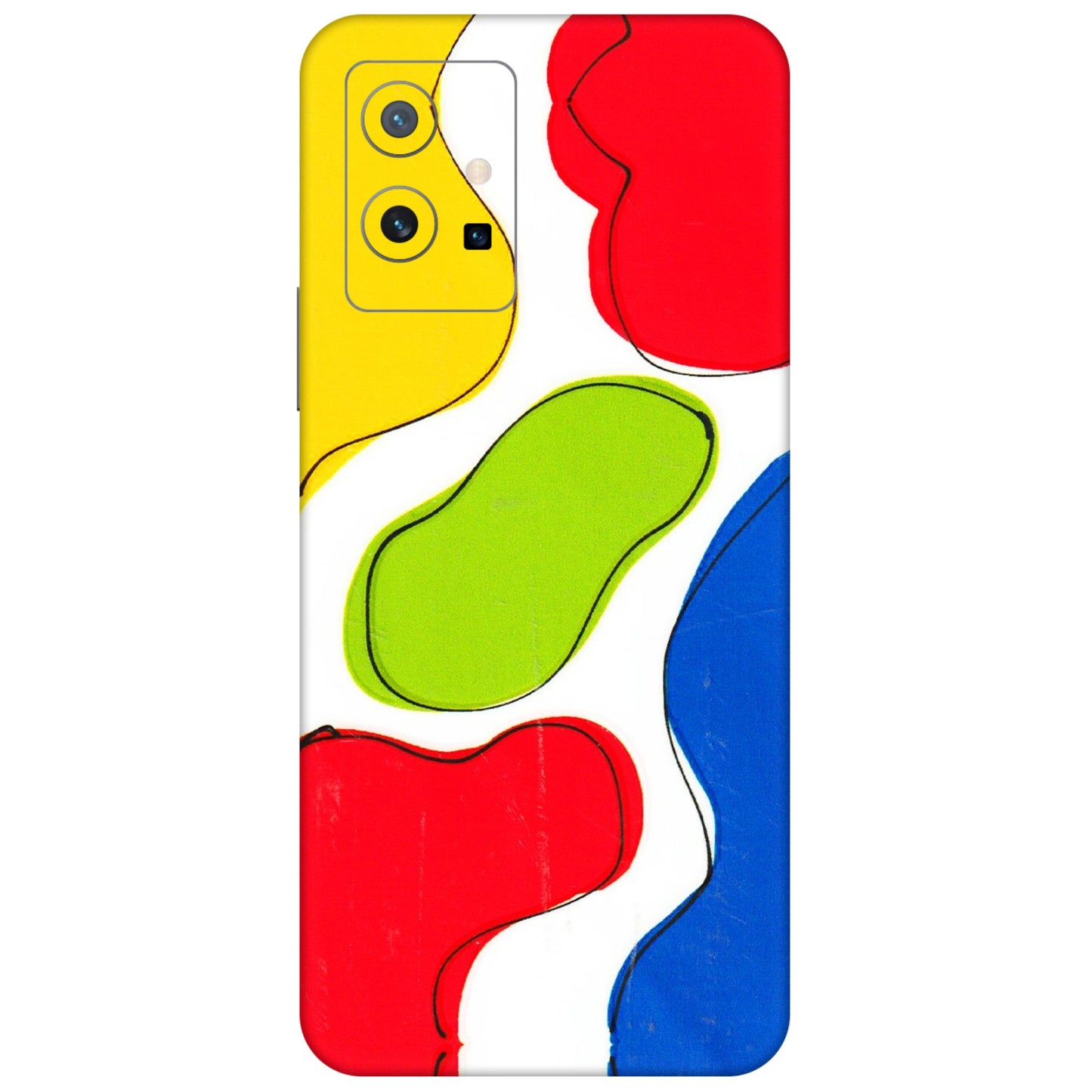 VIVO Y Series Phone Skins (All Models) - RGB Colour Paint - 3D Embossed Finish (L-284) Vivo Y75 (5G)