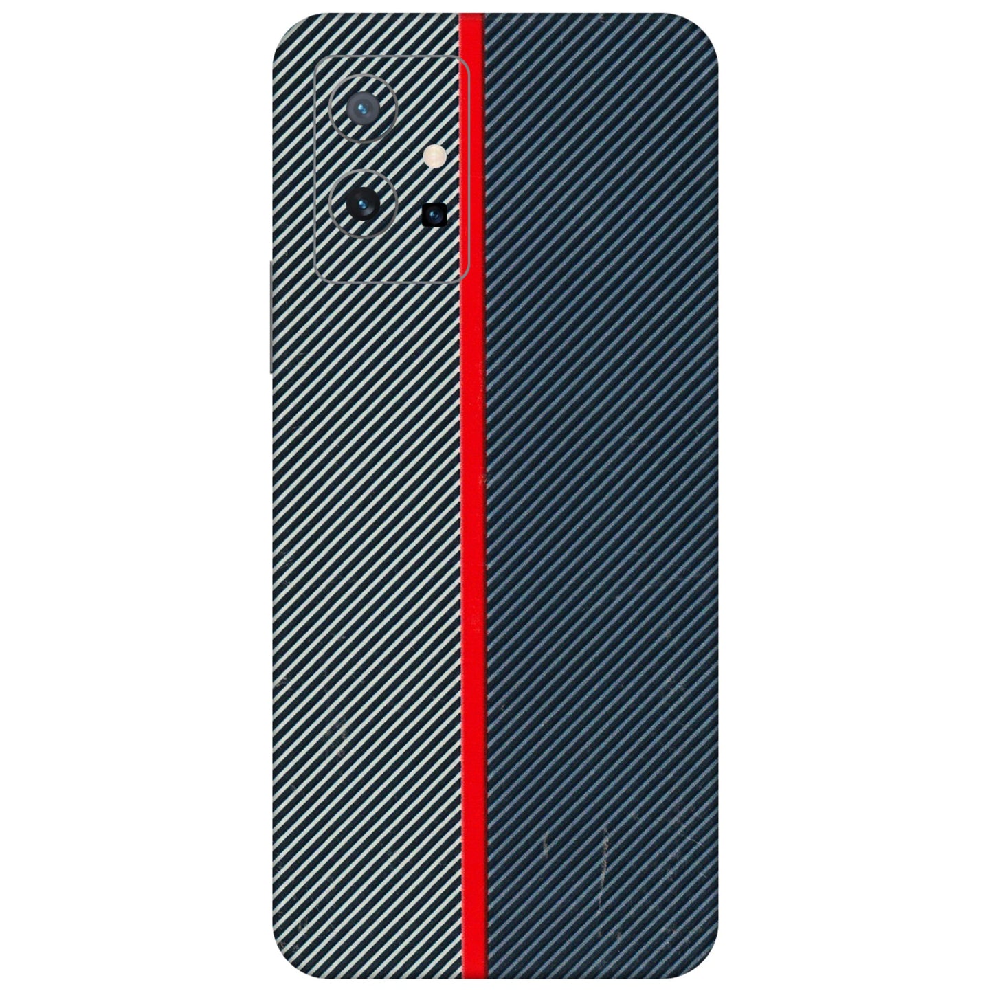VIVO Y Series Phone Skins (All Models) - Blue Sober Lines - 3D Embossed Finish (L-305) Vivo Y75 (5G)