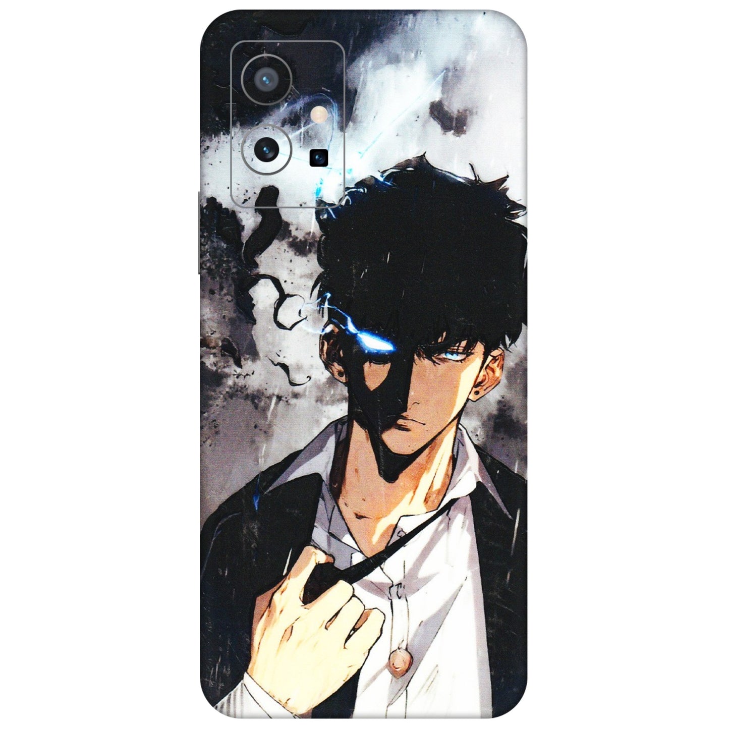 VIVO Y Series Phone Skins (All Models) - Sung Jinwoo Manhwa Anime - 3D Embossed Finish (L-328) Vivo Y75 (5G)