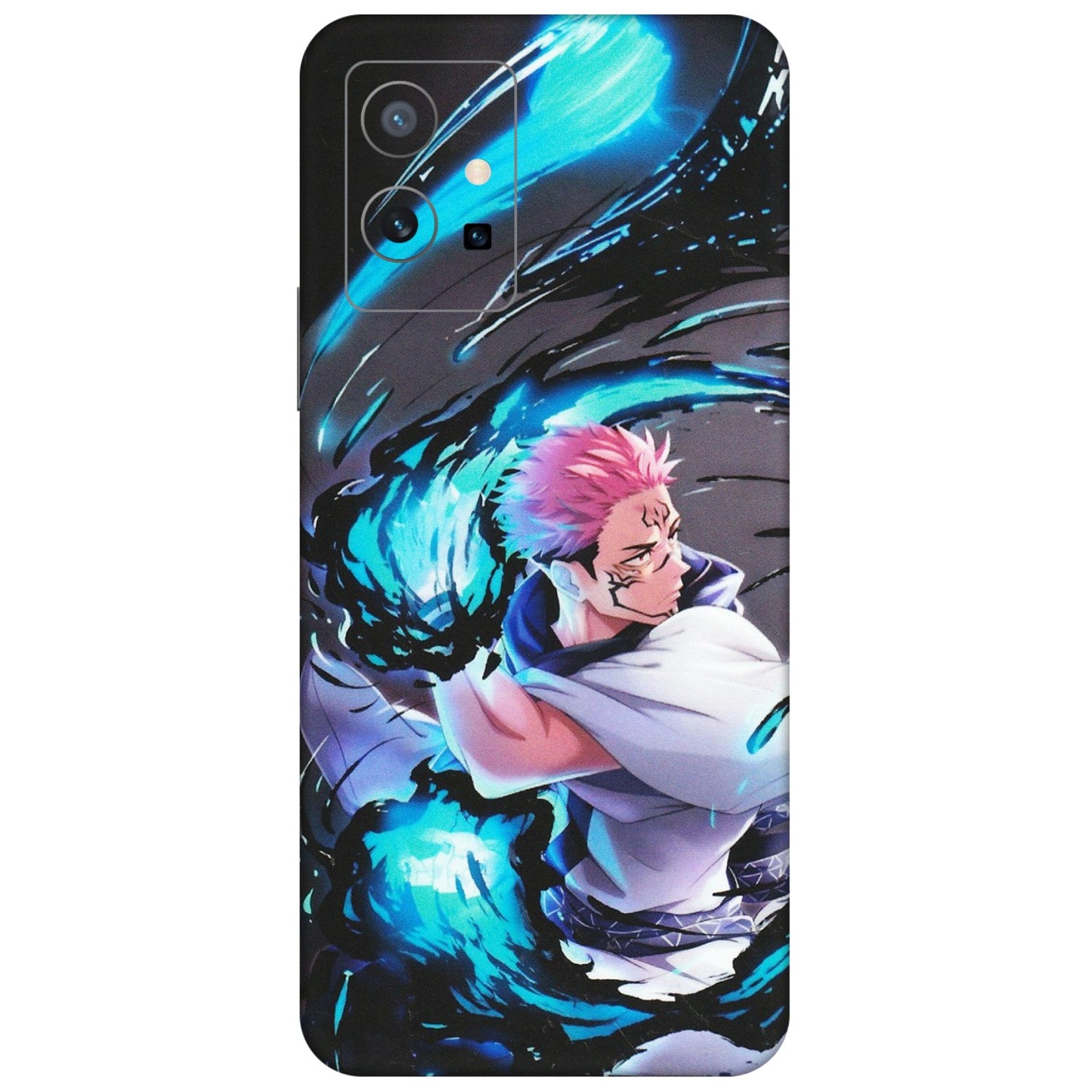 VIVO Y Series Phone Skins (All Models) - New Jujutsu Kaisen Grey Blue Anime - Matte Finish (M-127) Vivo Y75 (5G)