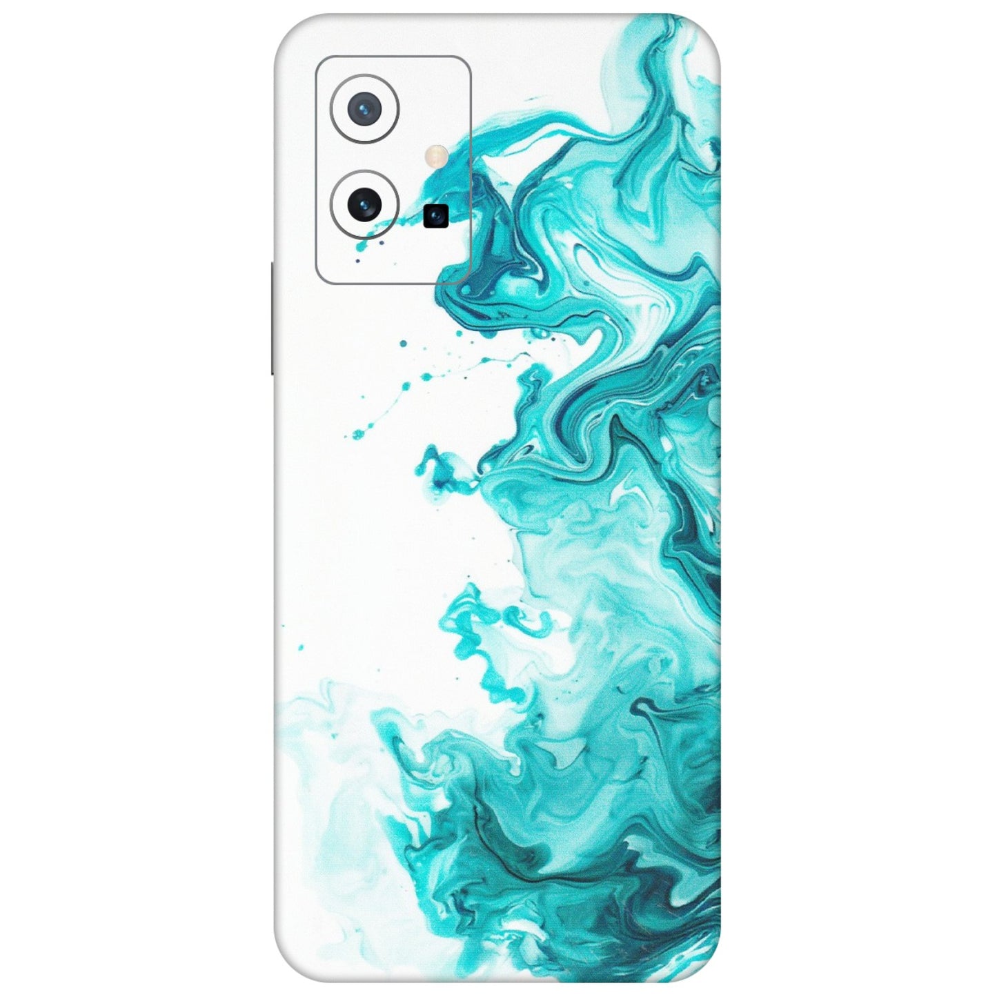 VIVO Y Series Phone Skins (All Models) - Sky Blue Abstract Colour - Matte Finish (M-146) Vivo Y75 (5G)