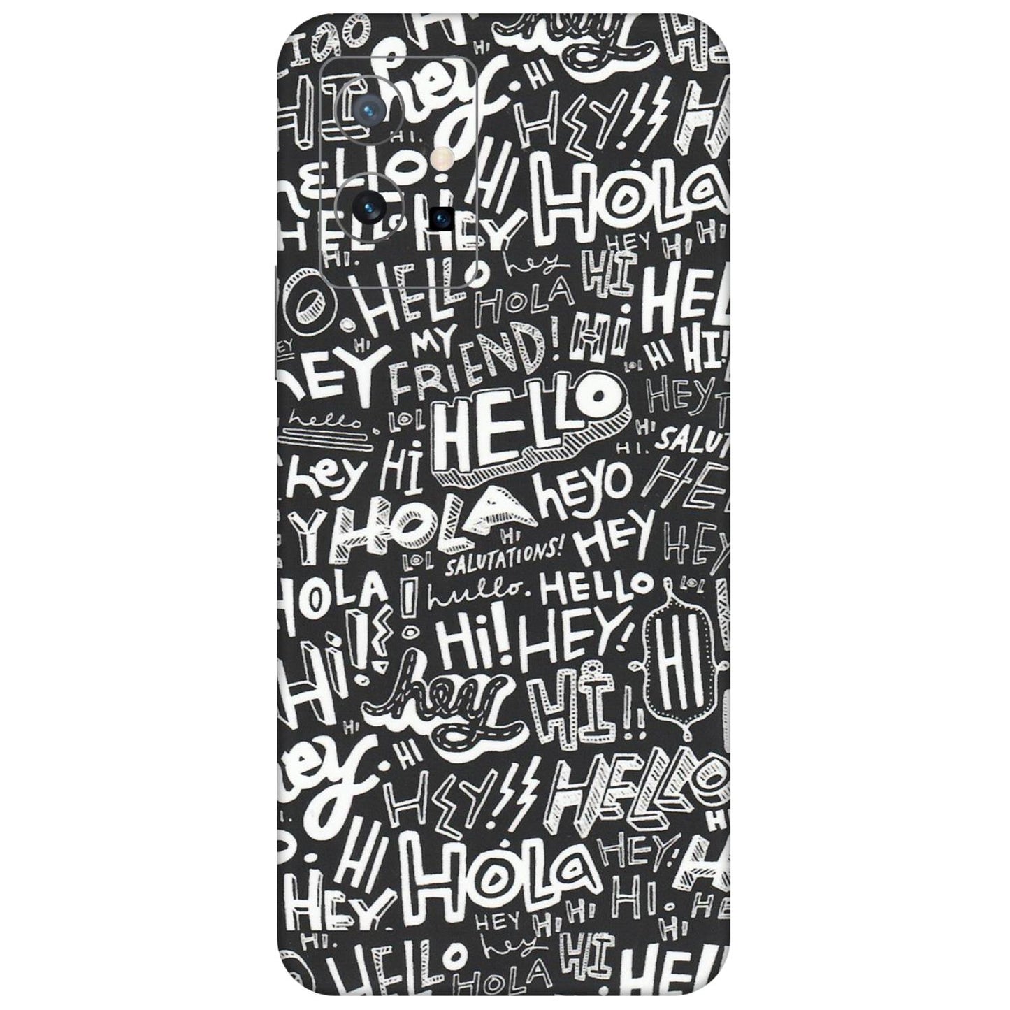 VIVO Y Series Phone Skins (All Models) - Hi Hello Doodles - Matte Finish (M-25) Vivo Y75 (5G)