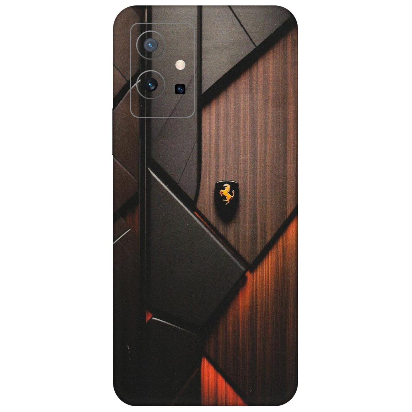 VIVO Y Series Phone Skins (All Models) - Lambo Beauty Wood Pattern Sober - Matte Finish (M-51) Vivo Y75 (5G)