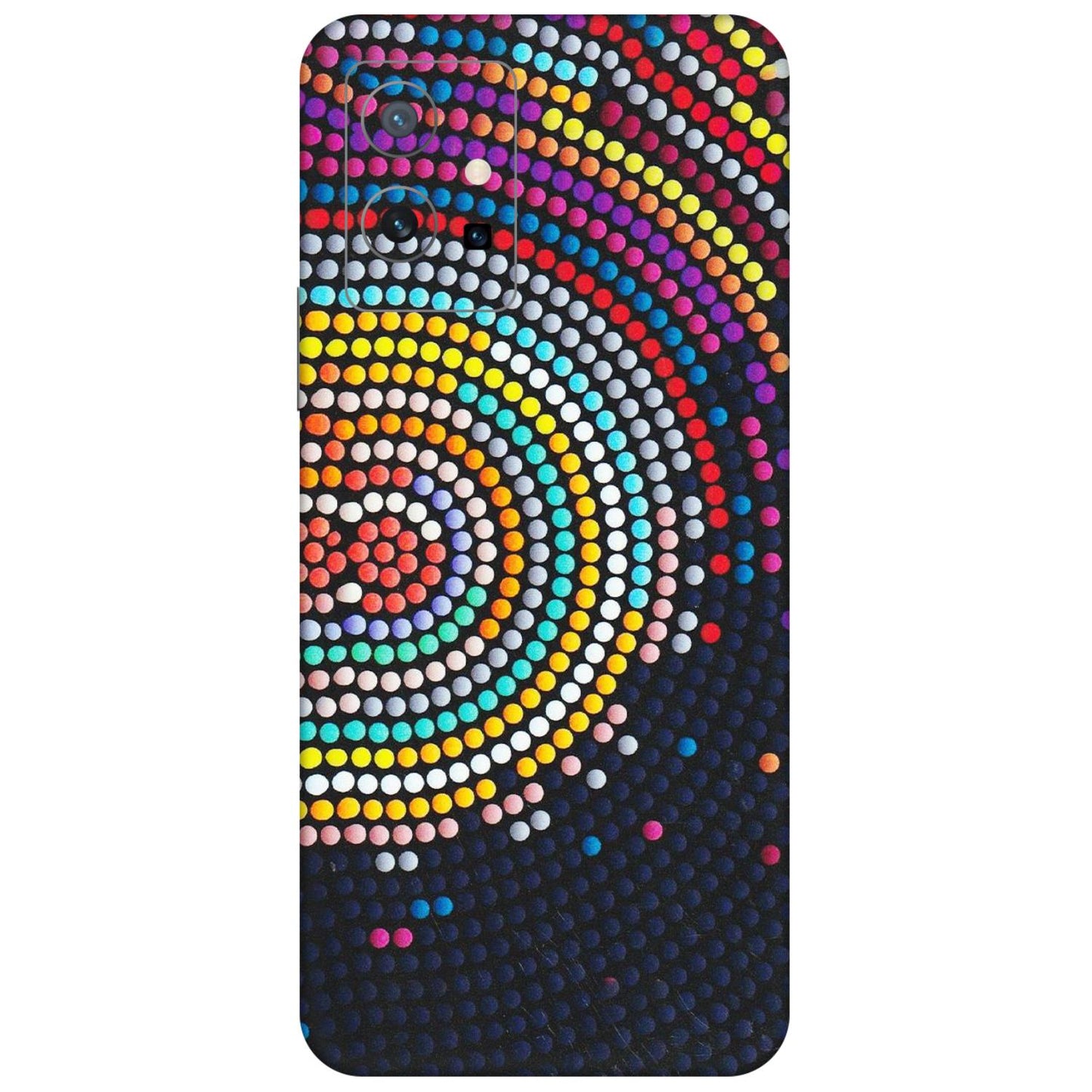 VIVO Y Series Phone Skins (All Models) - Rainbow Dot Mandala - Matte Finish (M-97) Vivo Y75 (5G)