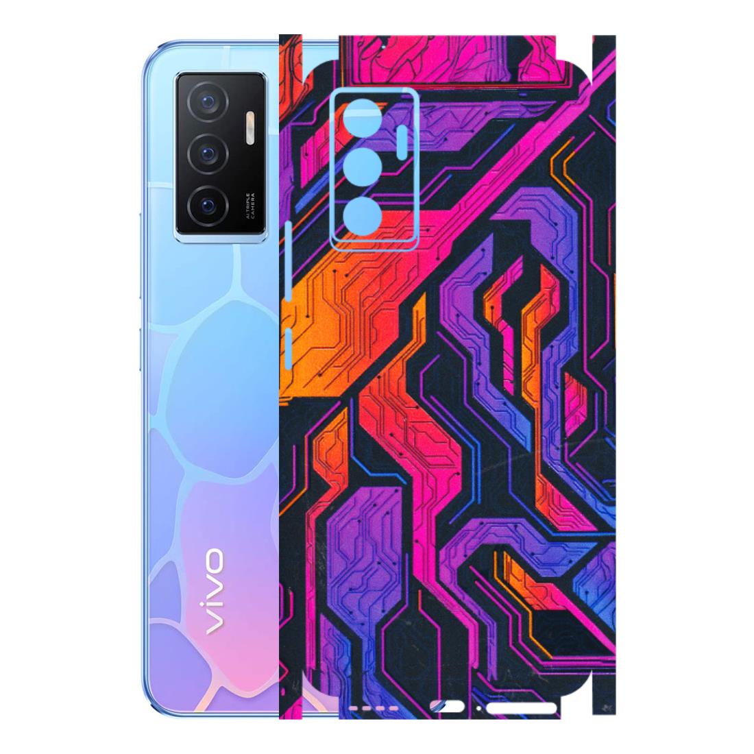 VIVO Y Series Phone Skins (All Models) - Tech Circuits Futuristic - 3D Embossed Finish (L-07) Vivo Y75