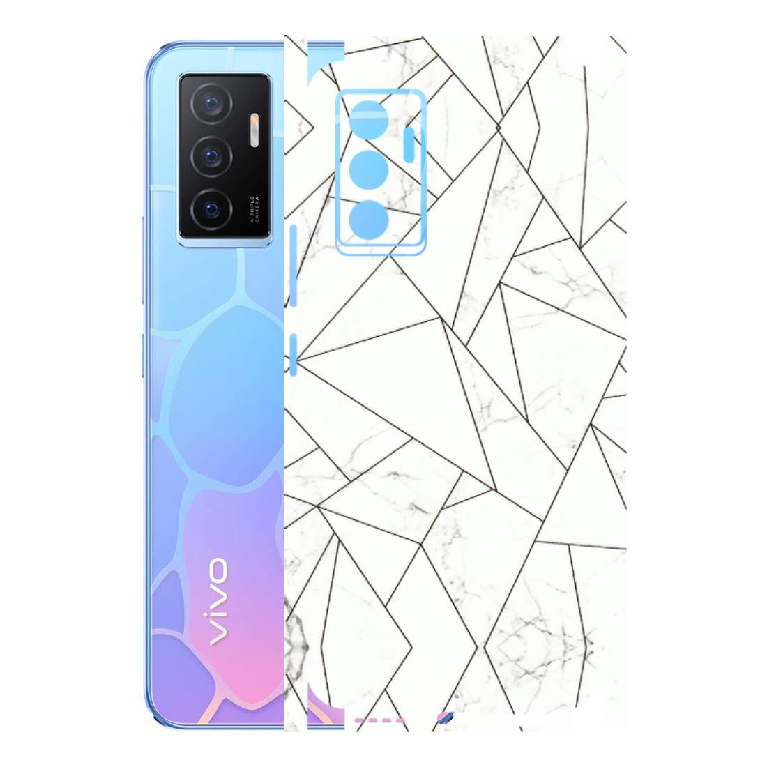 VIVO Y Series Phone Skins (All Models) - Luxury White Marble Effect - 3D Embossed Finish (L-168) Vivo Y75