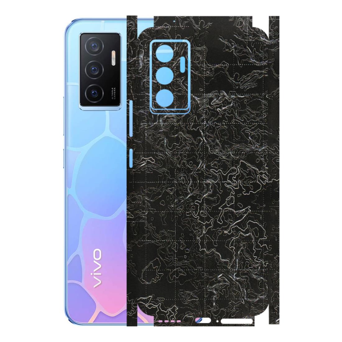 VIVO Y Series Phone Skins (All Models) - Black map Texture - 3D Embossed Finish (L-201) Vivo Y75