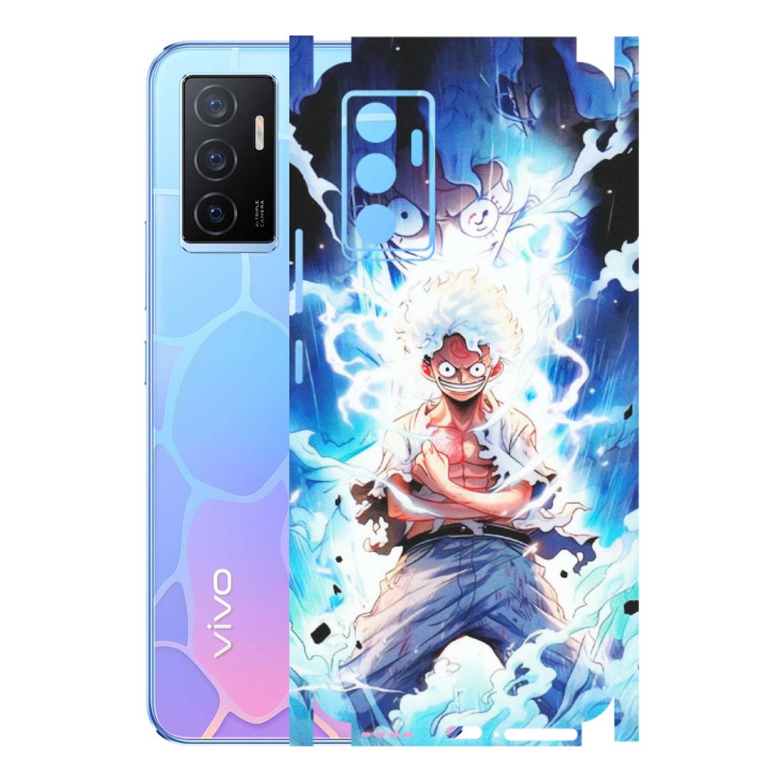 VIVO Y Series Phone Skins (All Models) - Blue Thunder Luffy Anime - Matte Finish (M-132) Vivo Y75