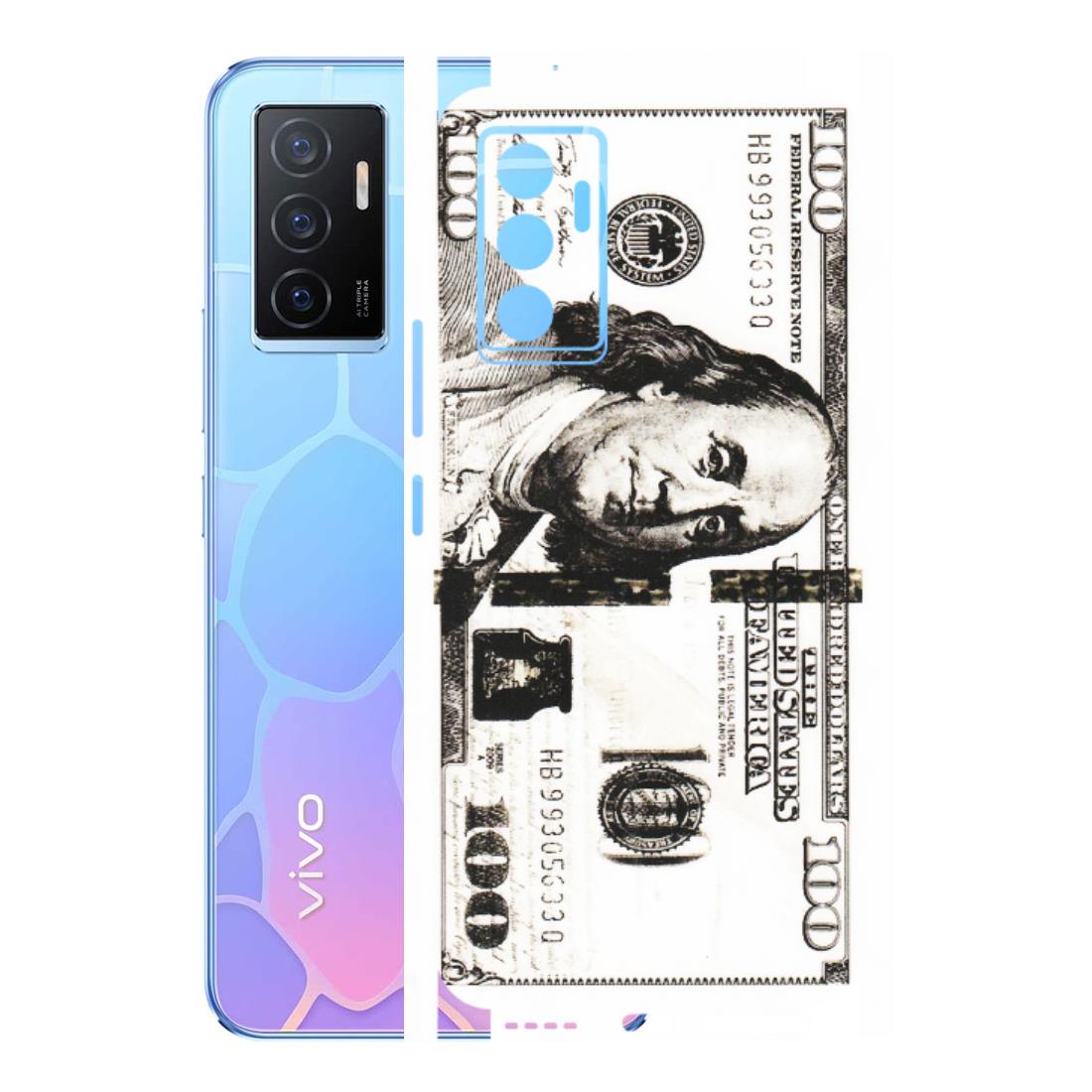VIVO Y Series Phone Skins (All Models) - 100 Dollar Currency - Transparent Finish (T-01) Vivo Y75