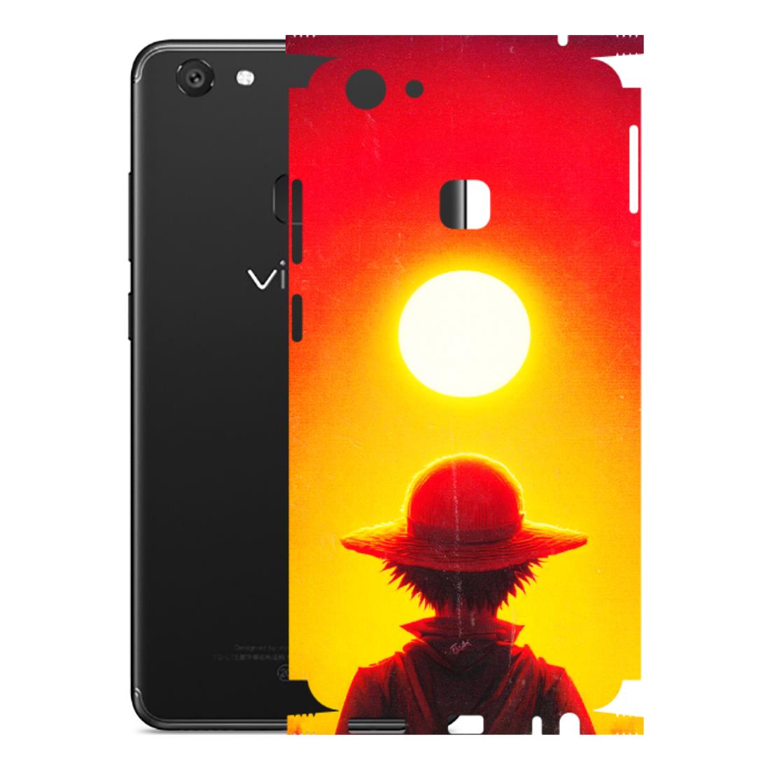 VIVO Y Series Phone Skins (All Models) - Cool Sunset With Monkey D.Luffy Anime - 3D Embossed Finish (L-329) Vivo Y79