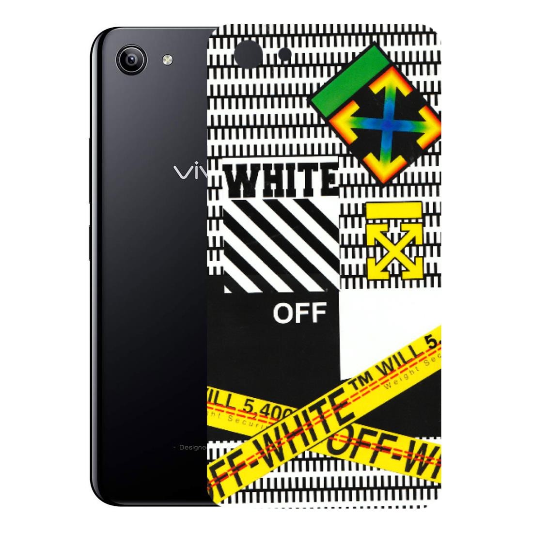 VIVO Y Series Phone Skins (All Models) - White Off Abstract - 3D Embossed Finish (L-172) Vivo Y81I