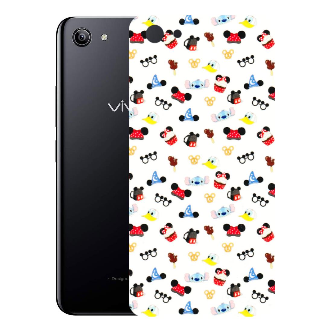 VIVO Y Series Phone Skins (All Models) - Minnie Mouse & Donald Doodles s - 3D Embossed Finish (L-194) Vivo Y81I