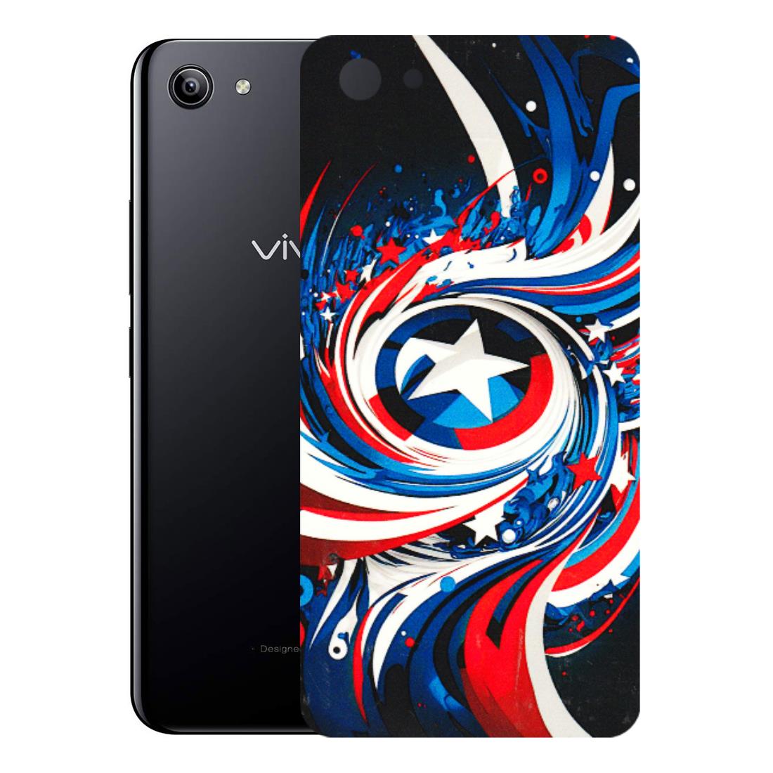 VIVO Y Series Phone Skins (All Models) - Captain America Logo - 3D Embossed Finish (L-307) Vivo Y81I