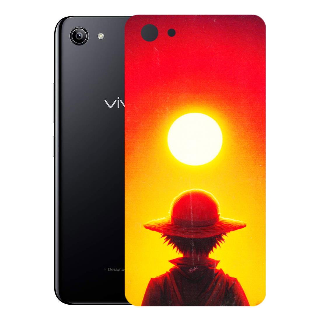 VIVO Y Series Phone Skins (All Models) - Cool Sunset With Monkey D.Luffy Anime - 3D Embossed Finish (L-329) Vivo Y81I