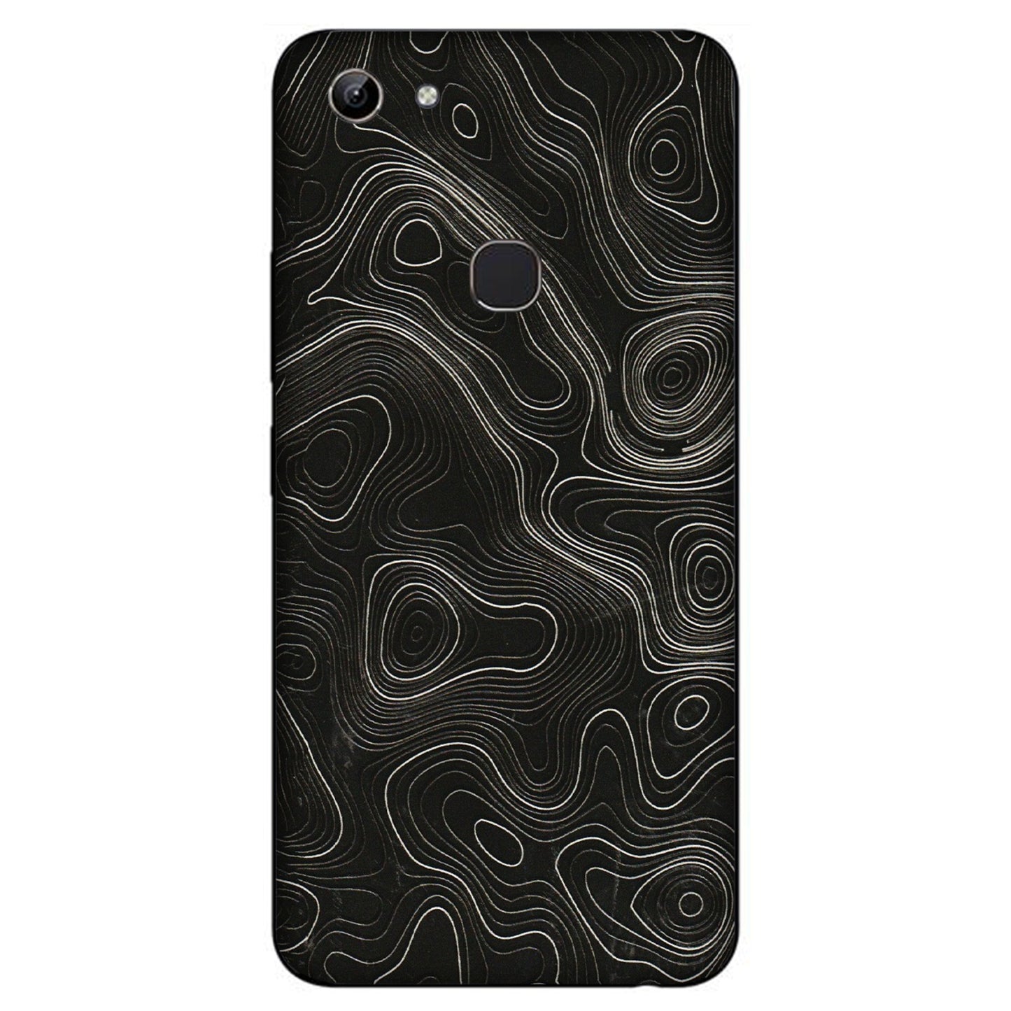 VIVO Y Series Phone Skins (All Models) - Black Swirl - 3D Embossed Finish (L-196) Vivo Y81