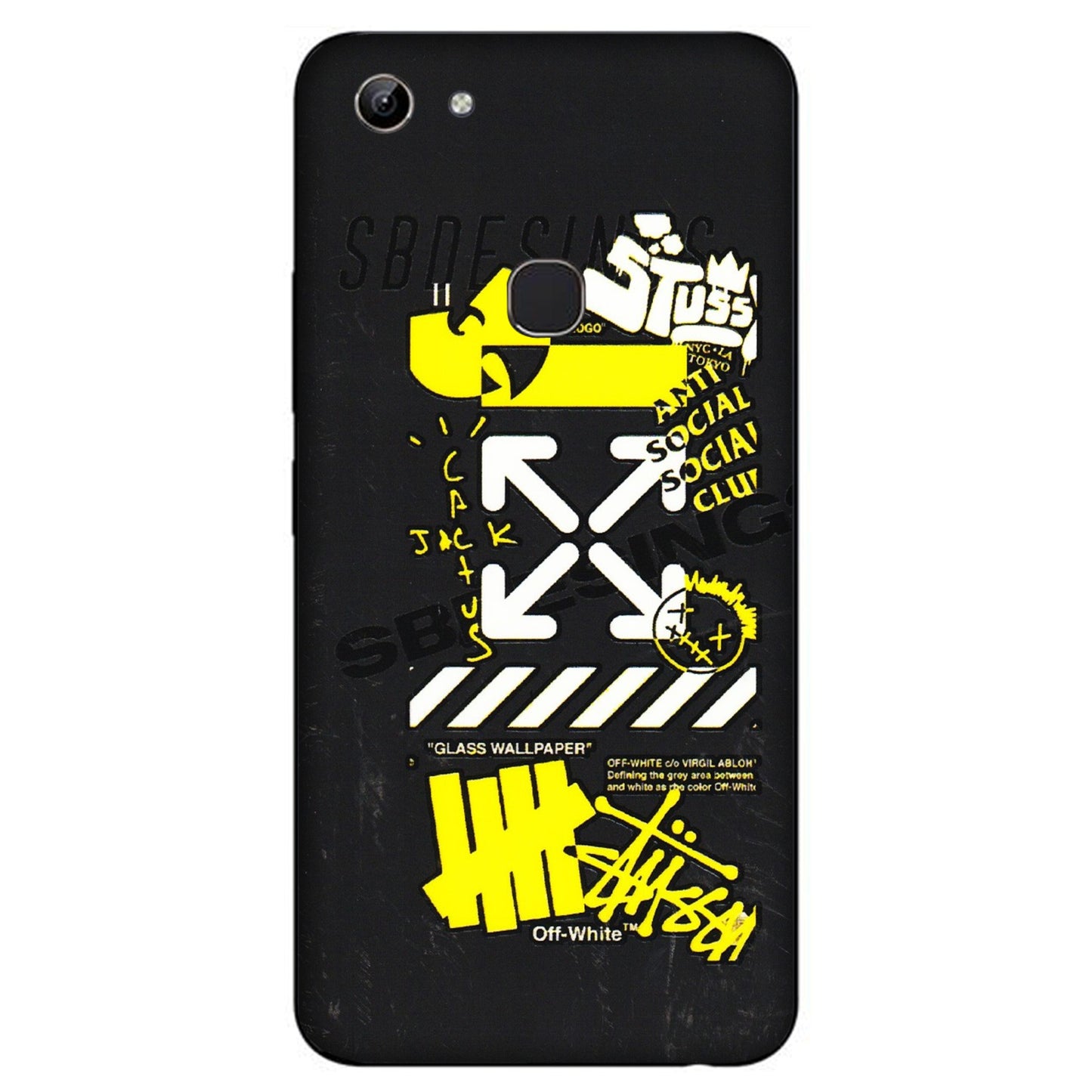 VIVO Y Series Phone Skins (All Models) - Anti Social Graffiti - 3D Embossed Finish (L-198) Vivo Y81