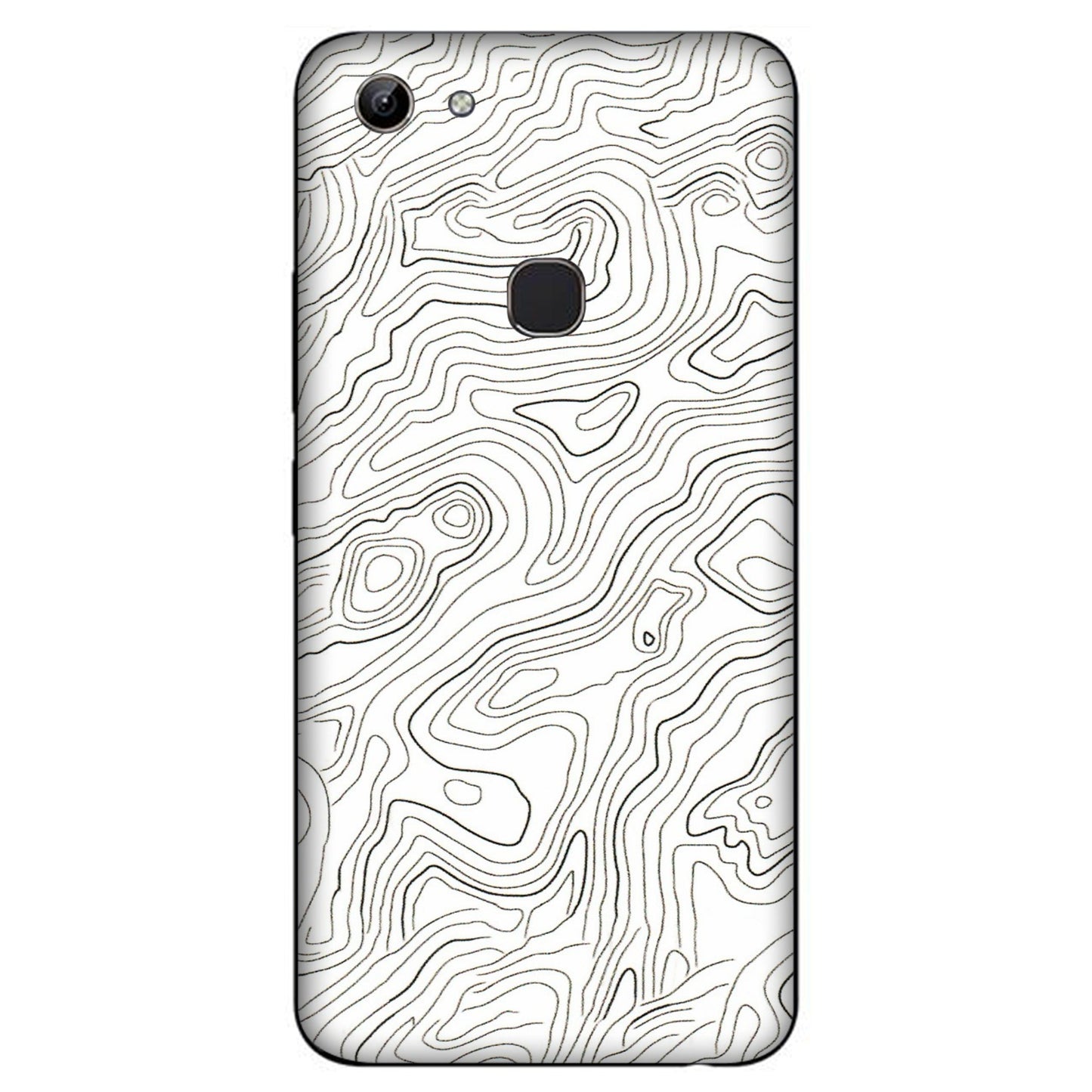 VIVO Y Series Phone Skins (All Models) - White Black Swirls - 3D Embossed Finish (L-219) Vivo Y81