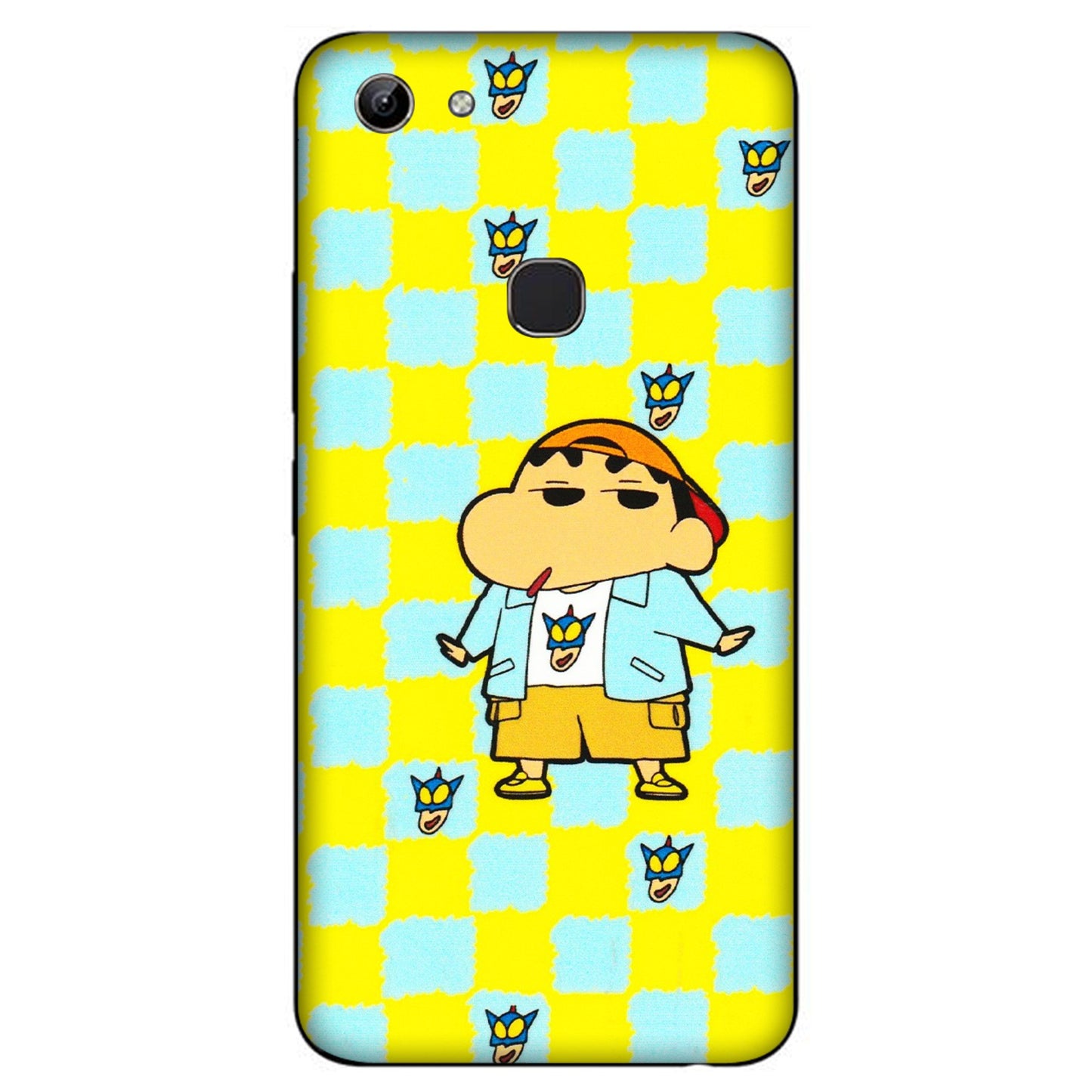 VIVO Y Series Phone Skins (All Models) - Yellow Blue Shinchan Cute - 3D Embossed Finish (L-221) Vivo Y81