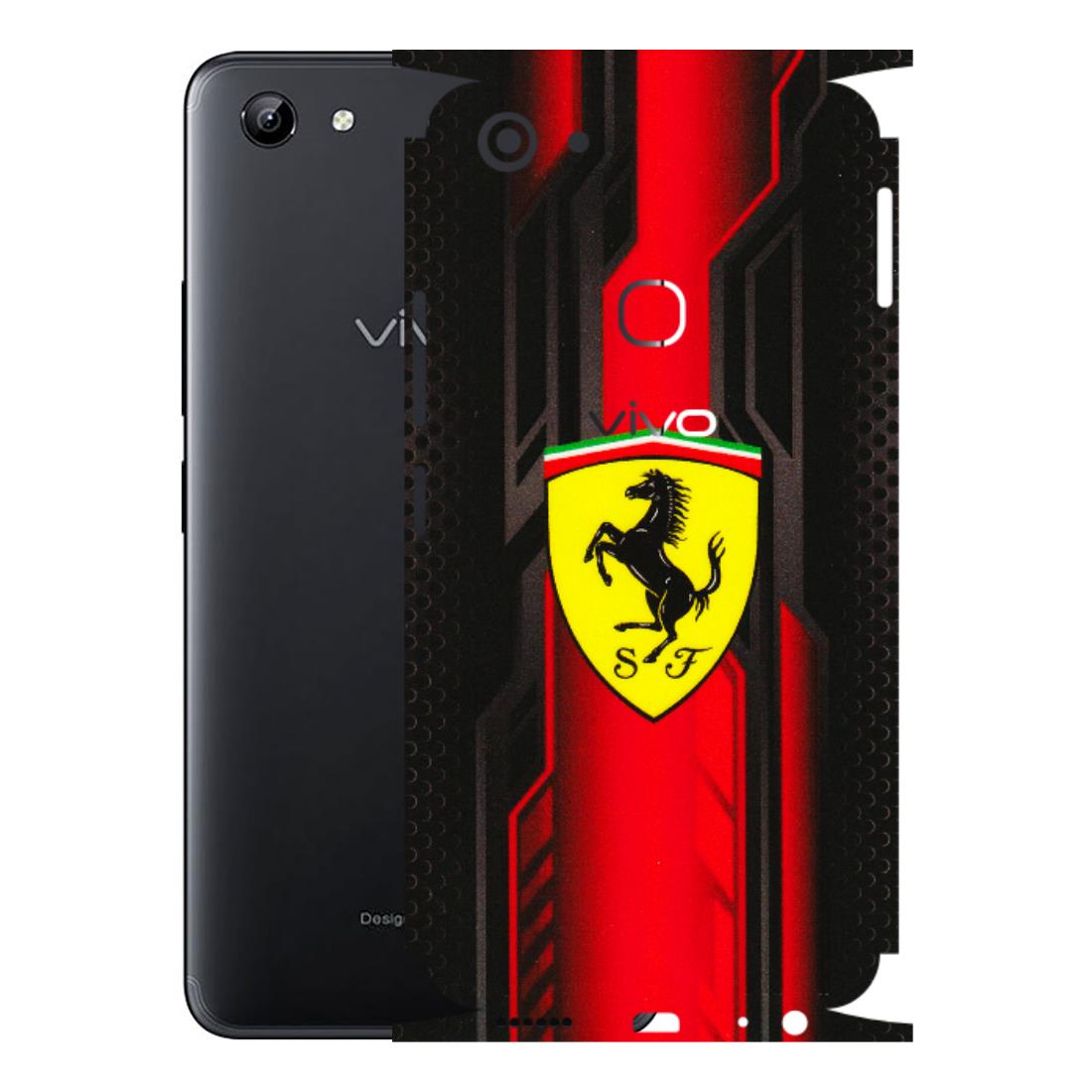 VIVO Y Series Phone Skins (All Models) - Black Ferrari Logo - 3D Embossed Finish (L-253) Vivo Y81