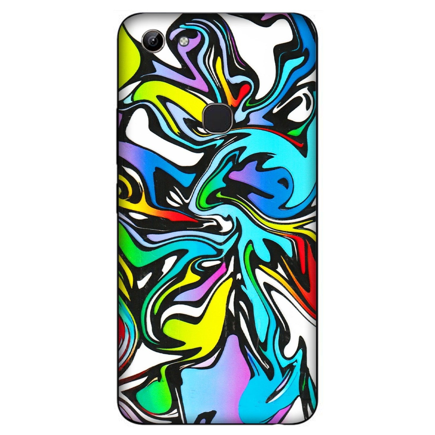 VIVO Y Series Phone Skins (All Models) - Abstract Colour Paints - 3D Embossed Finish (L-271) Vivo Y81