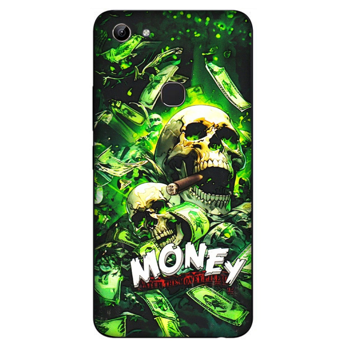 VIVO Y Series Phone Skins (All Models) - Skull Money - 3D Embossed Finish (L-303) Vivo Y81
