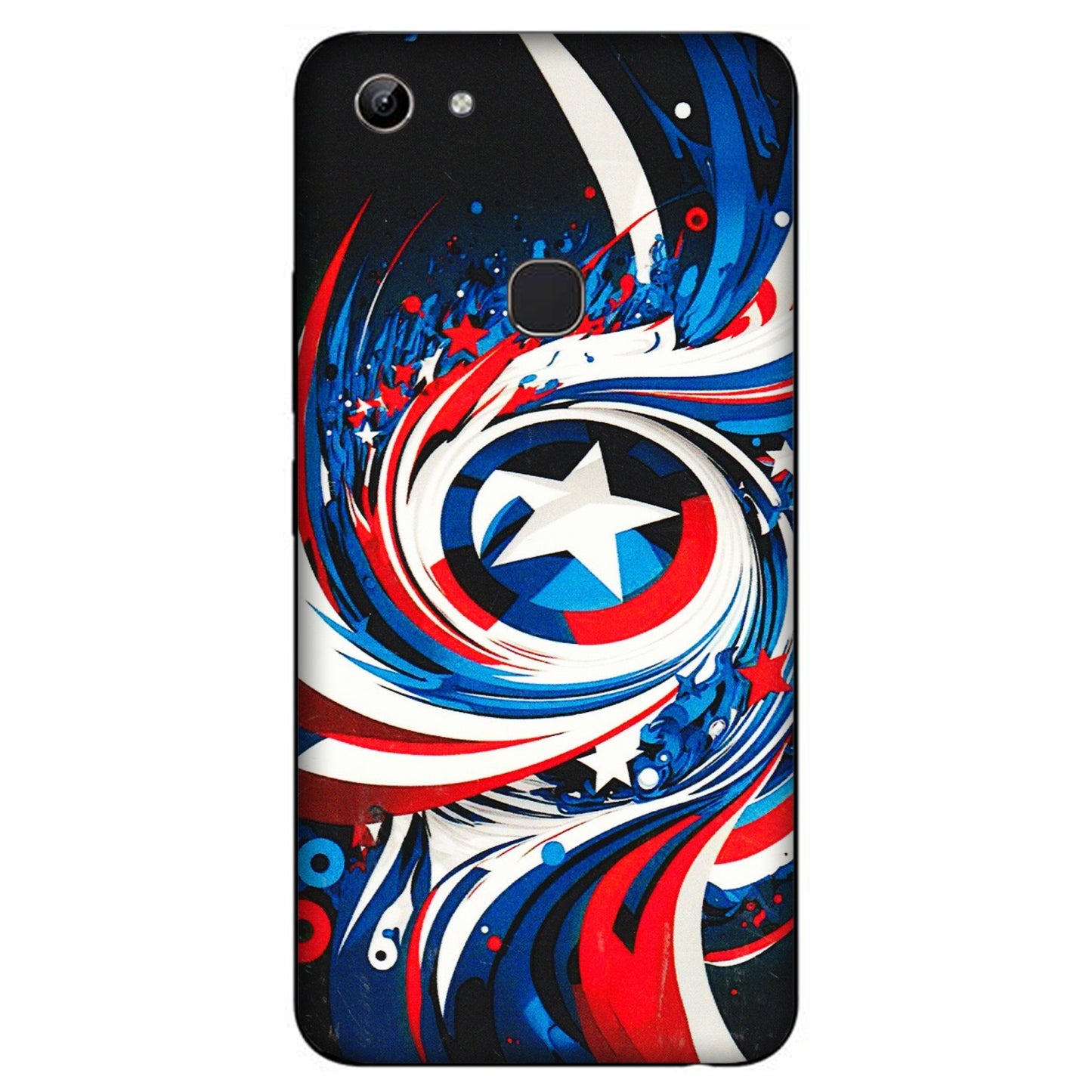 VIVO Y Series Phone Skins (All Models) - Captain America Logo - 3D Embossed Finish (L-307) Vivo Y81