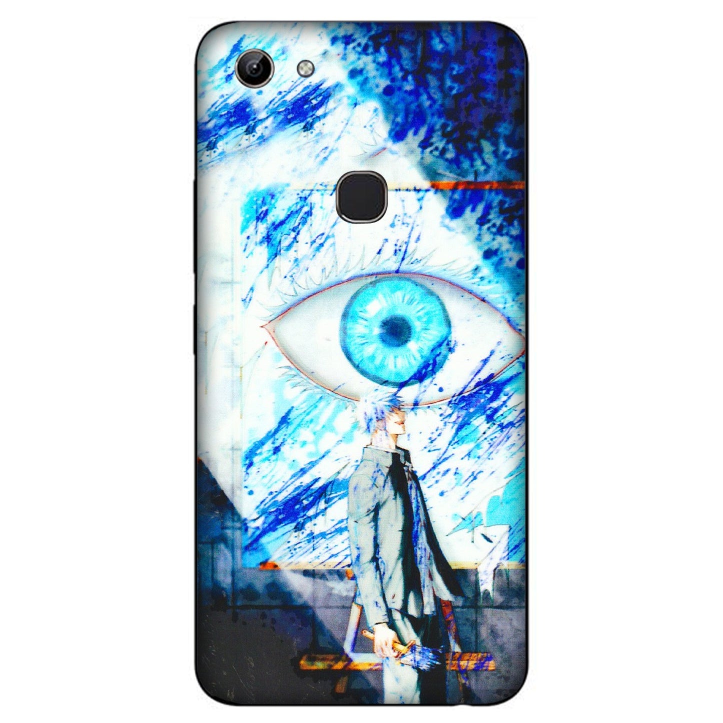 VIVO Y Series Phone Skins (All Models) - Anime Sea Blue Eye - 3D Embossed Finish (L-318) Vivo Y81
