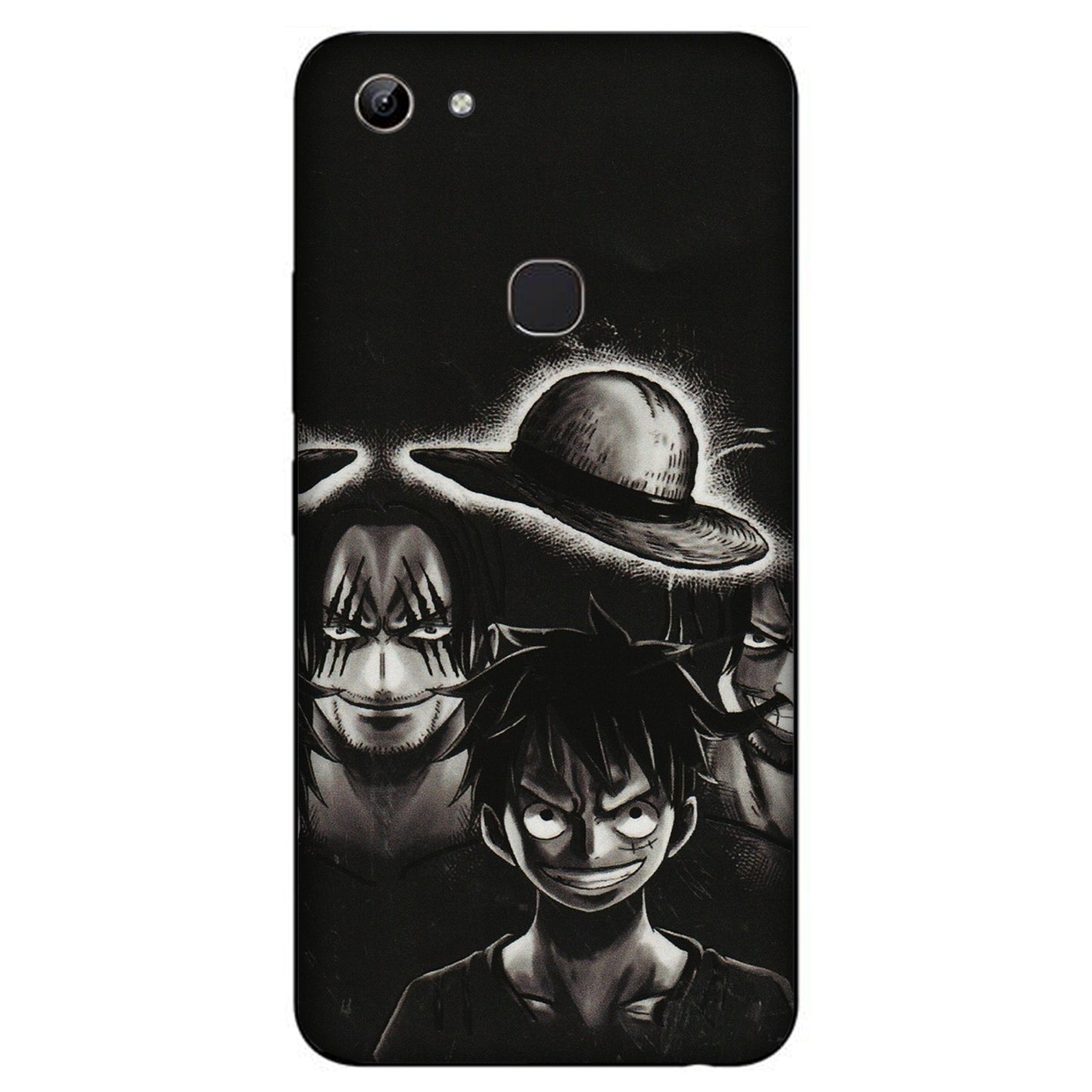 VIVO Y Series Phone Skins (All Models) - Black Luffy Hat - 3D Embossed Finish (L-57) Vivo Y81
