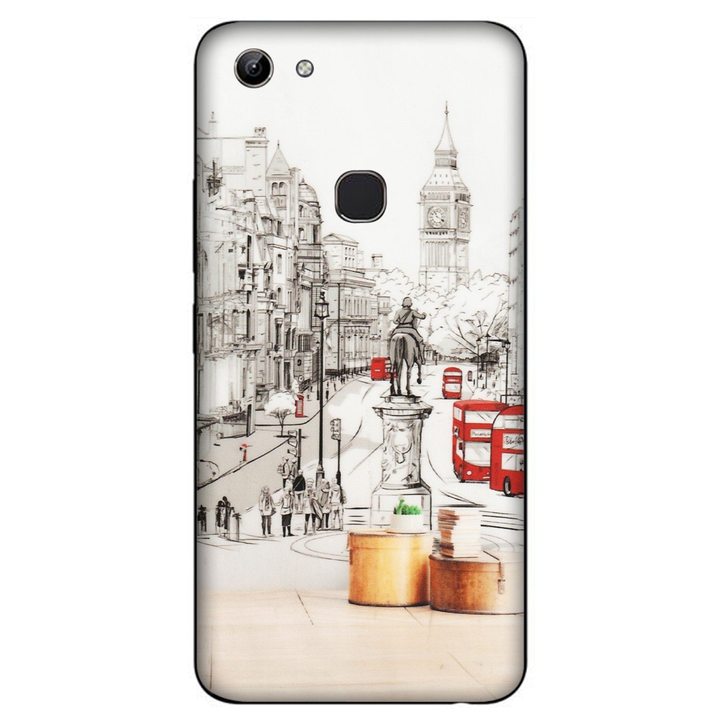 VIVO Y Series Phone Skins (All Models) - London Street - Transparent Finish (T-02) Vivo Y81