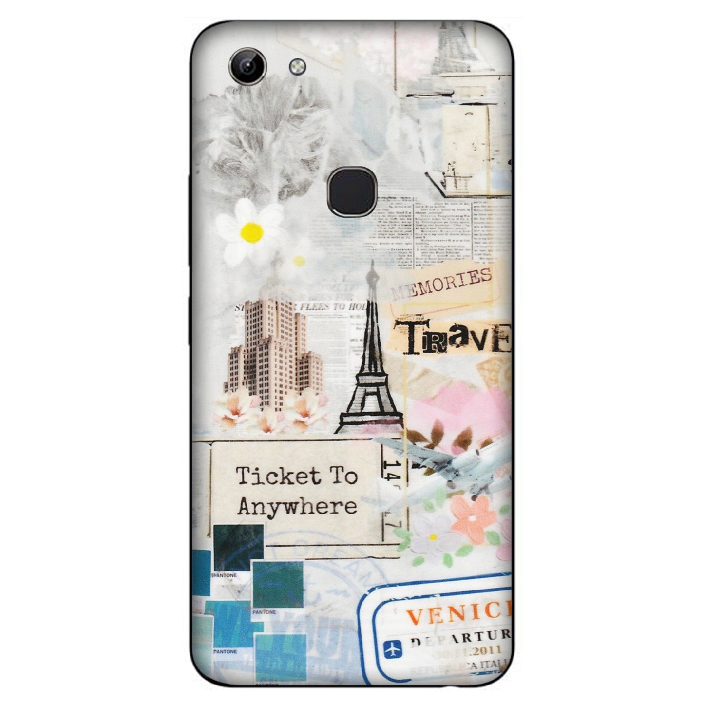 VIVO Y Series Phone Skins (All Models) - Travel Memories - Transparent Finish (T-09) Vivo Y81