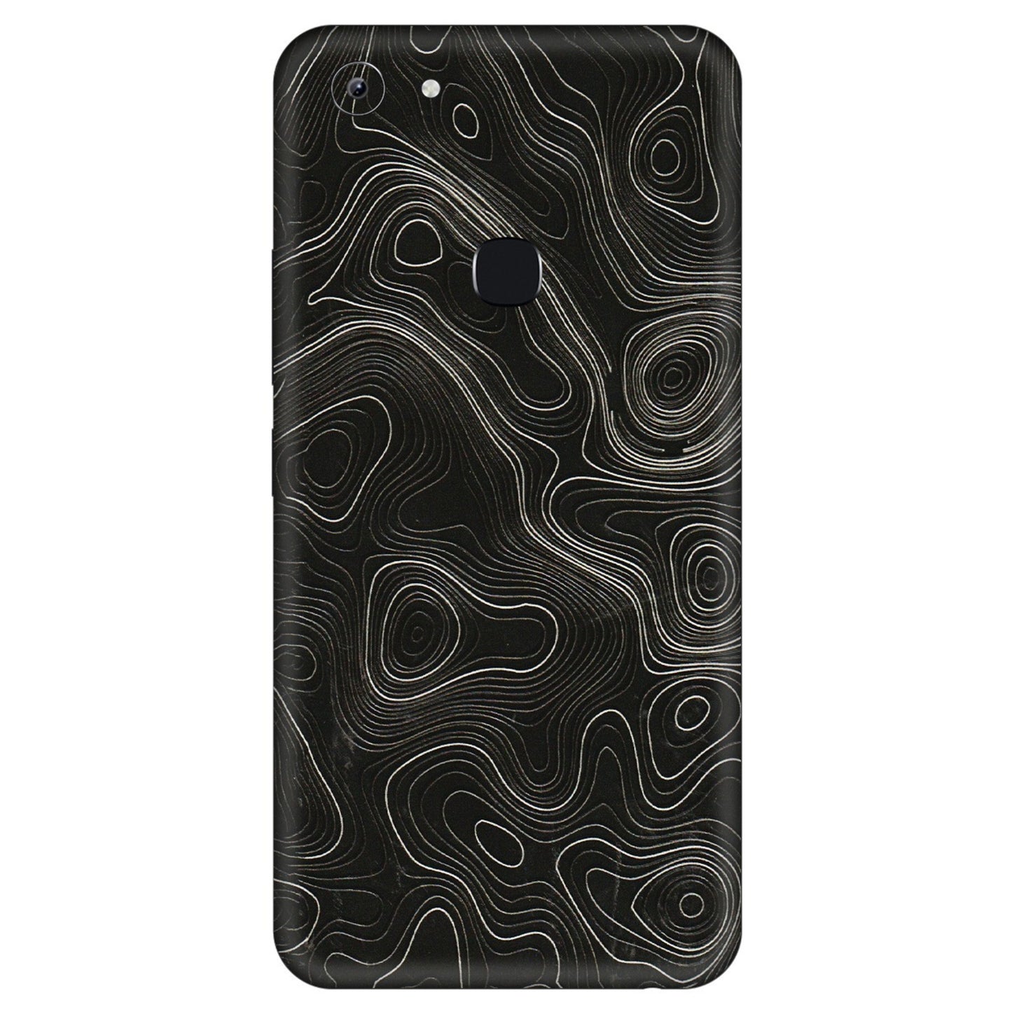 VIVO Y Series Phone Skins (All Models) - Black Swirl - 3D Embossed Finish (L-196) Vivo Y83