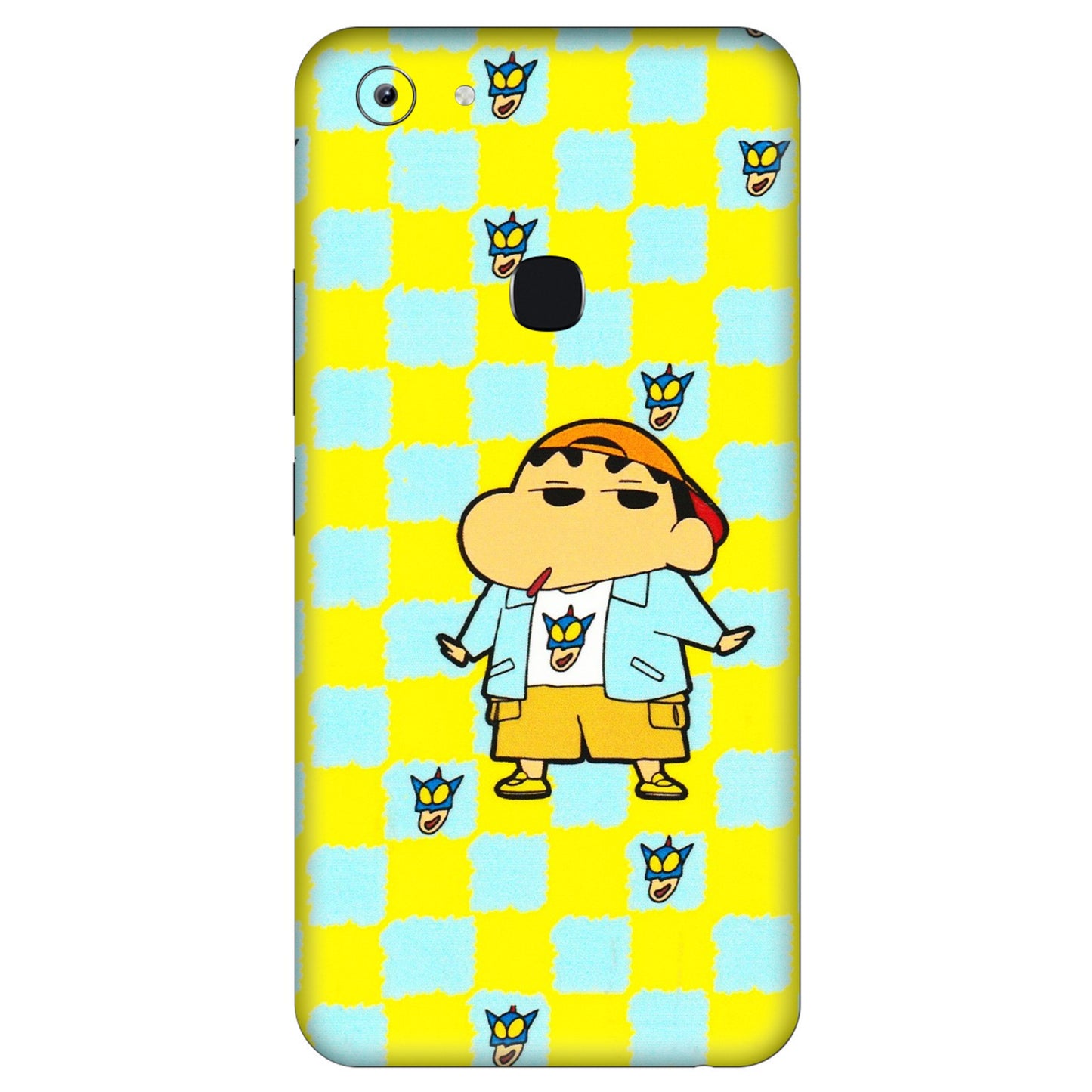 VIVO Y Series Phone Skins (All Models) - Yellow Blue Shinchan Cute - 3D Embossed Finish (L-221) Vivo Y83