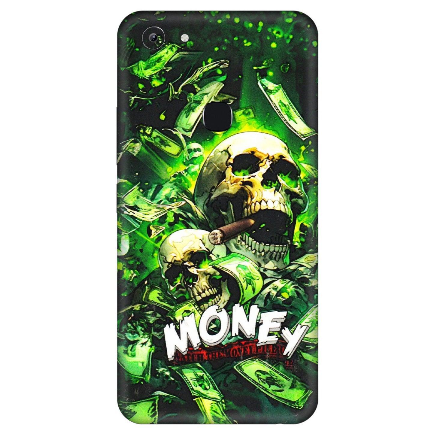 VIVO Y Series Phone Skins (All Models) - Skull Money - 3D Embossed Finish (L-303) Vivo Y83