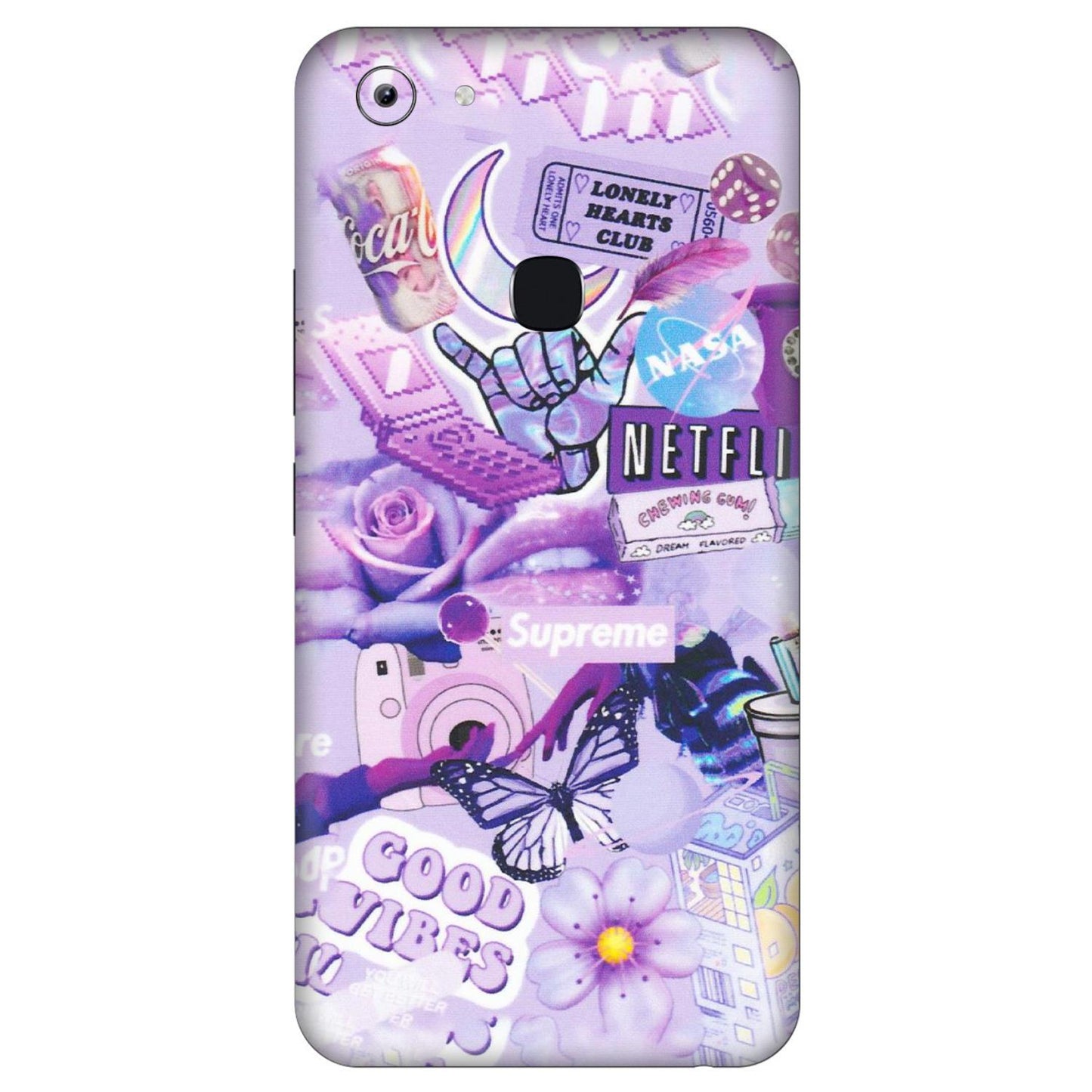 VIVO Y Series Phone Skins (All Models) - Supreme Purple Magic - Matte Finish (M-88) Vivo Y83