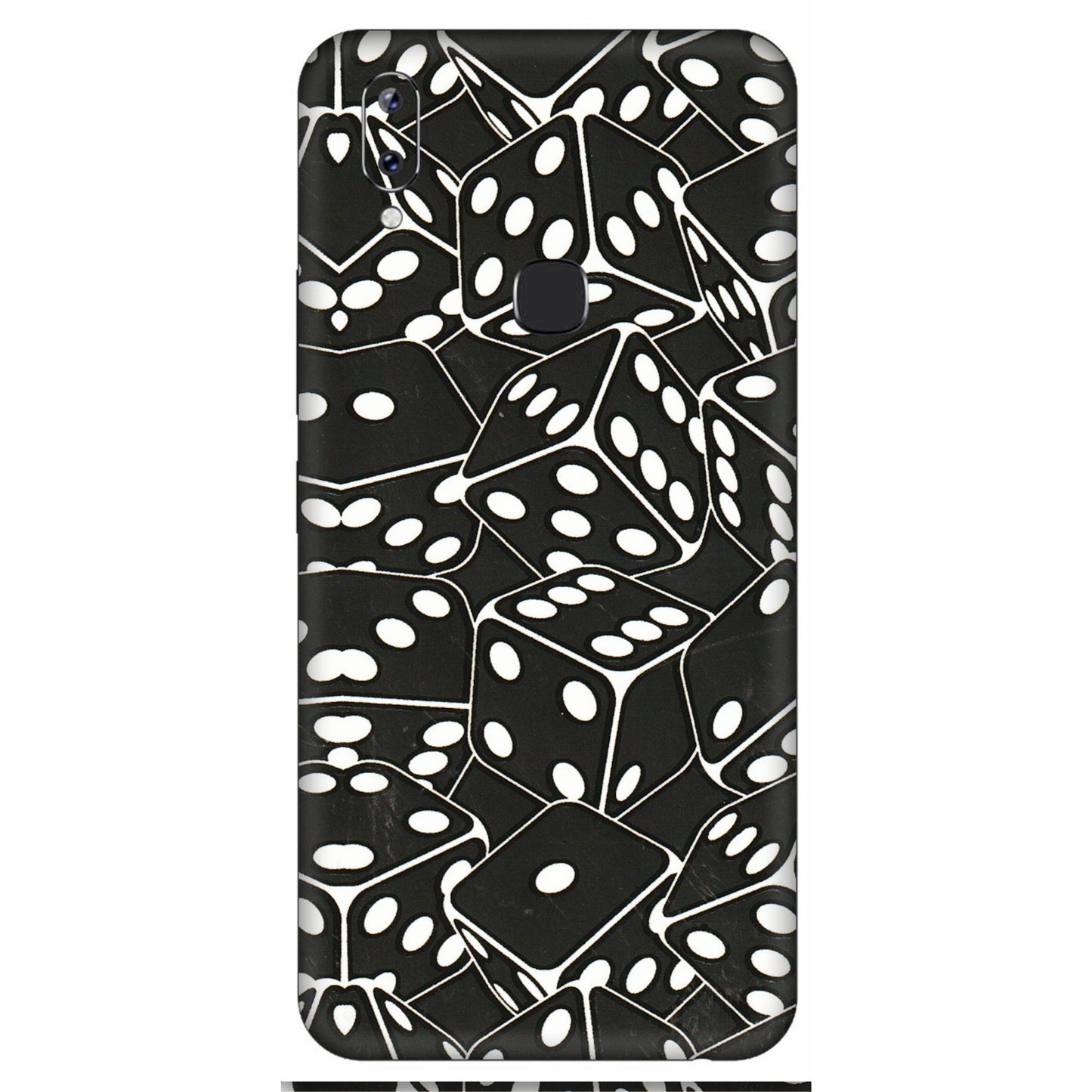 VIVO Y Series Phone Skins (All Models) - Big Black Dices - 3D Embossed Finish (L-106) Vivo Y83 Pro