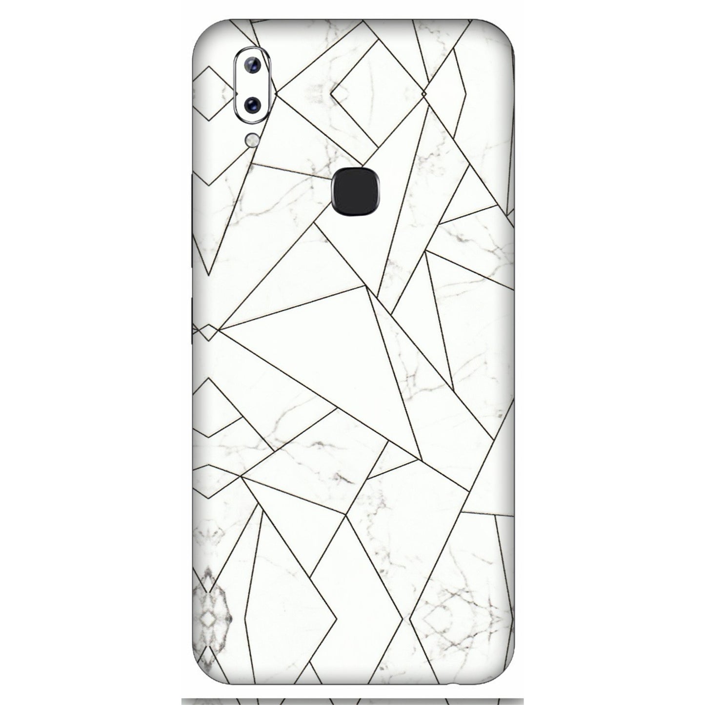 VIVO Y Series Phone Skins (All Models) - Luxury White Marble Effect - 3D Embossed Finish (L-168) Vivo Y83 Pro