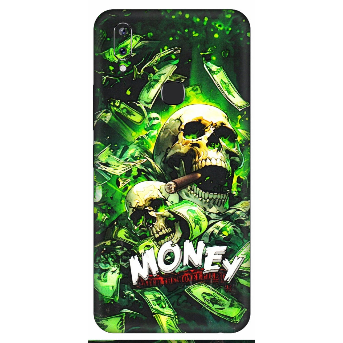 VIVO Y Series Phone Skins (All Models) - Skull Money - 3D Embossed Finish (L-303) Vivo Y83 Pro