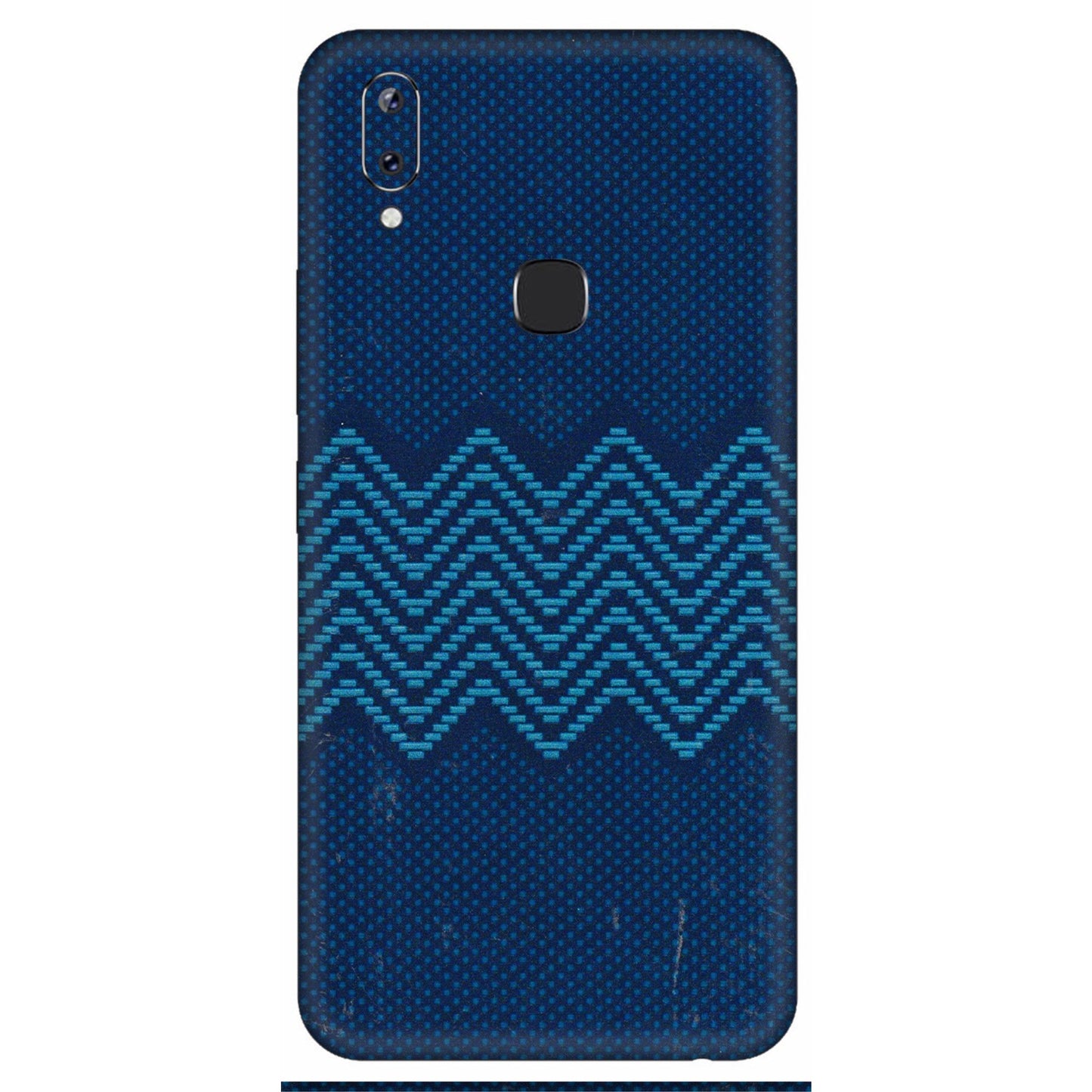 VIVO Y Series Phone Skins (All Models) - Blue Sober Waves - 3D Embossed Finish (L-306) Vivo Y83 Pro