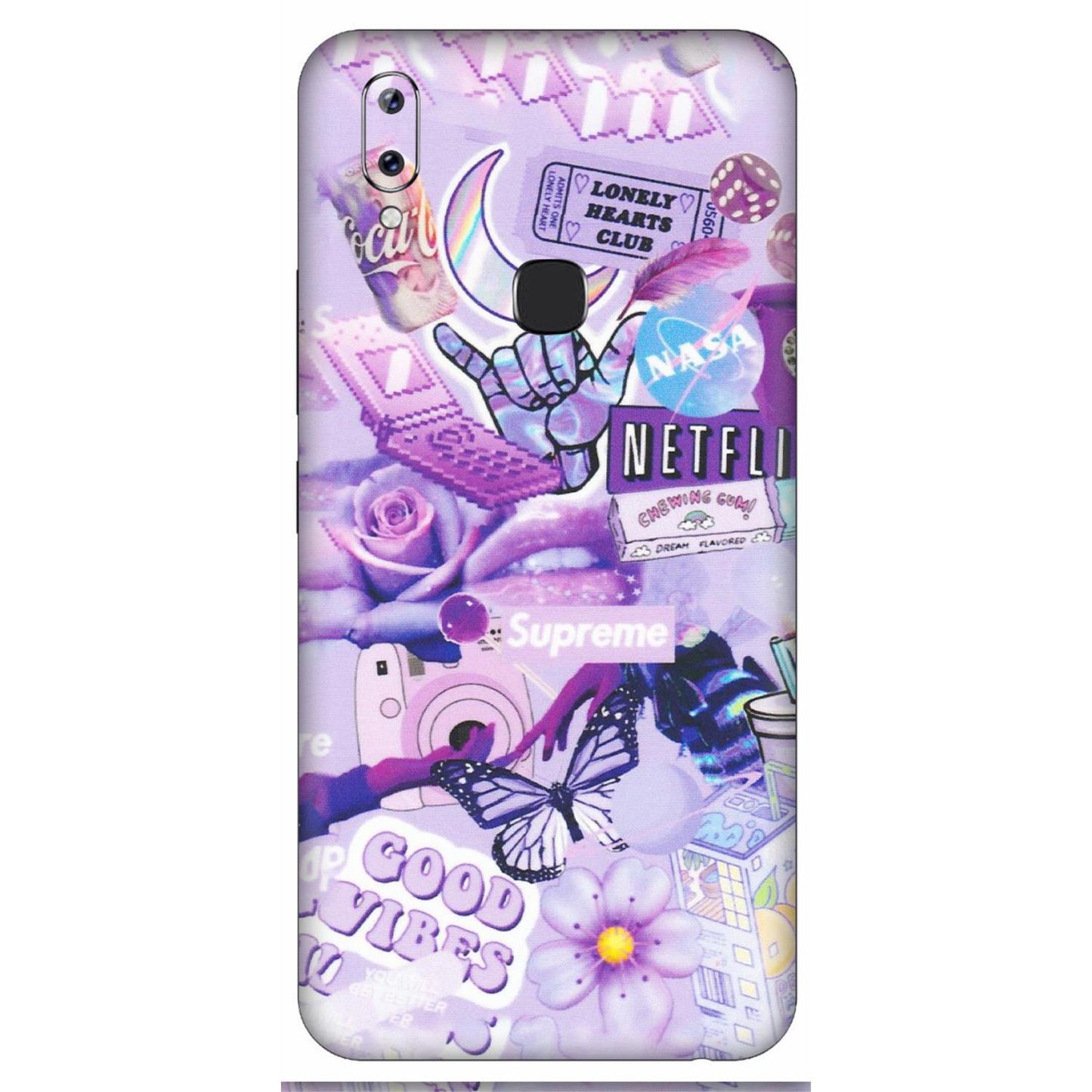 VIVO Y Series Phone Skins (All Models) - Supreme Purple Magic - Matte Finish (M-88) Vivo Y83 Pro