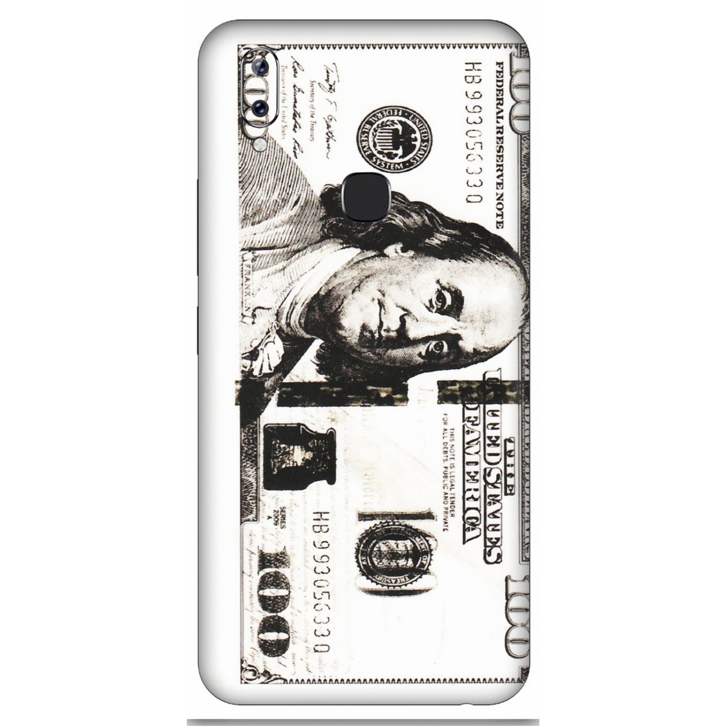 VIVO Y Series Phone Skins (All Models) - 100 Dollar Currency - Transparent Finish (T-01) Vivo Y83 Pro