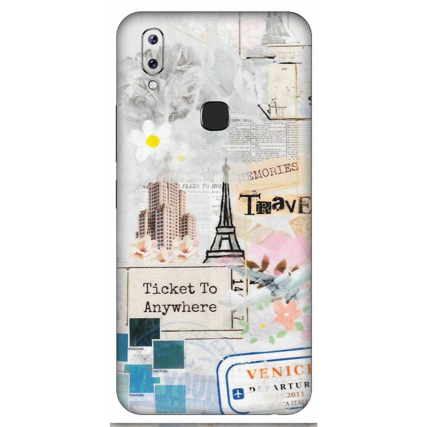 VIVO Y Series Phone Skins (All Models) - Travel Memories - Transparent Finish (T-09) Vivo Y83 Pro