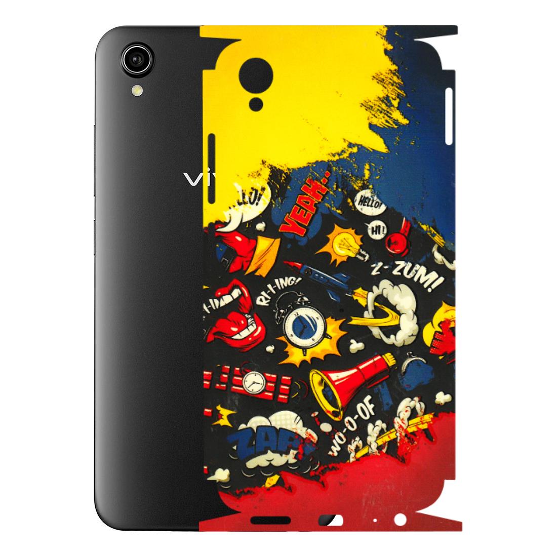 VIVO Y Series Phone Skins (All Models) - Pacific Doodle Art - 3D Embossed Finish (L-120) Vivo Y90
