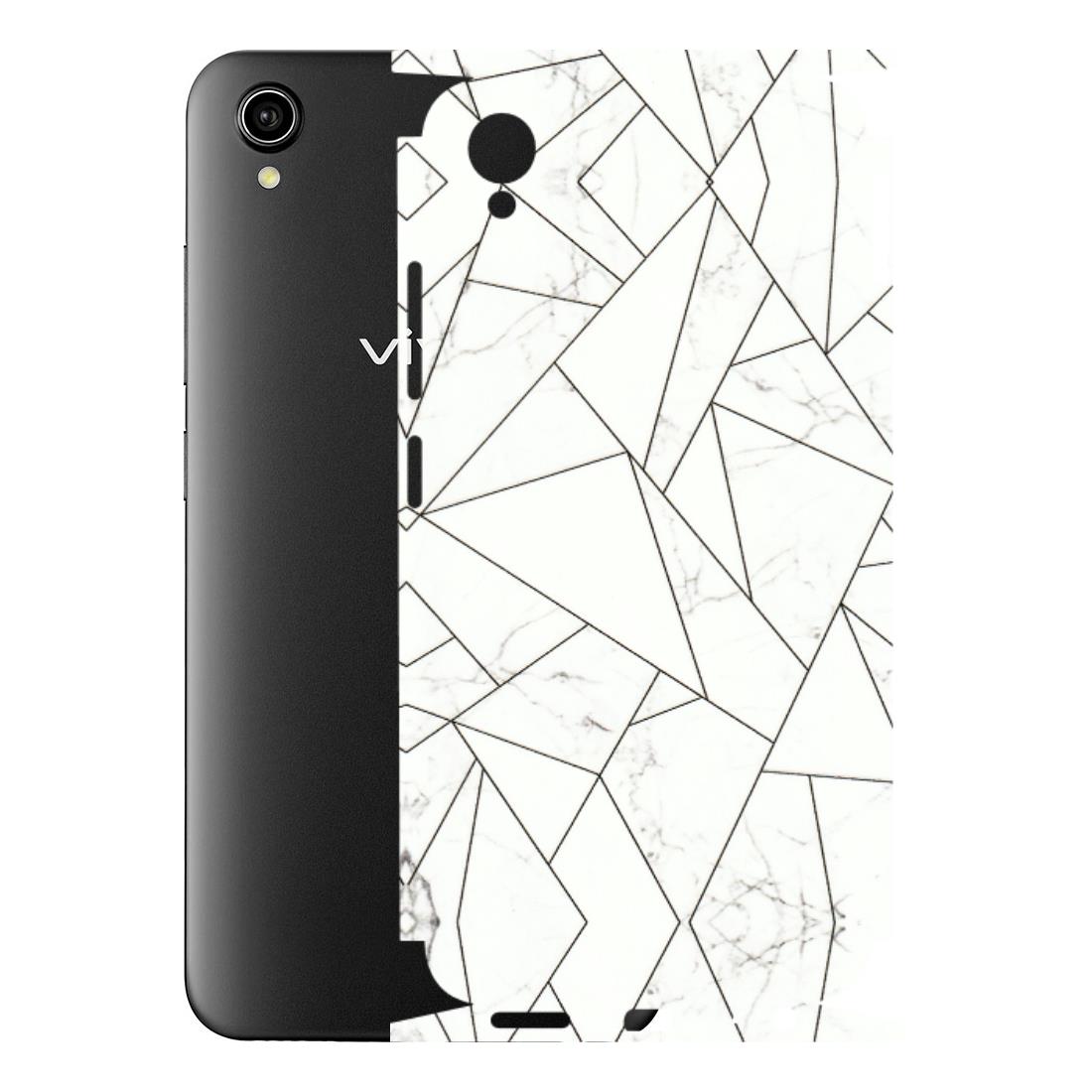 VIVO Y Series Phone Skins (All Models) - Luxury White Marble Effect - 3D Embossed Finish (L-168) Vivo Y90