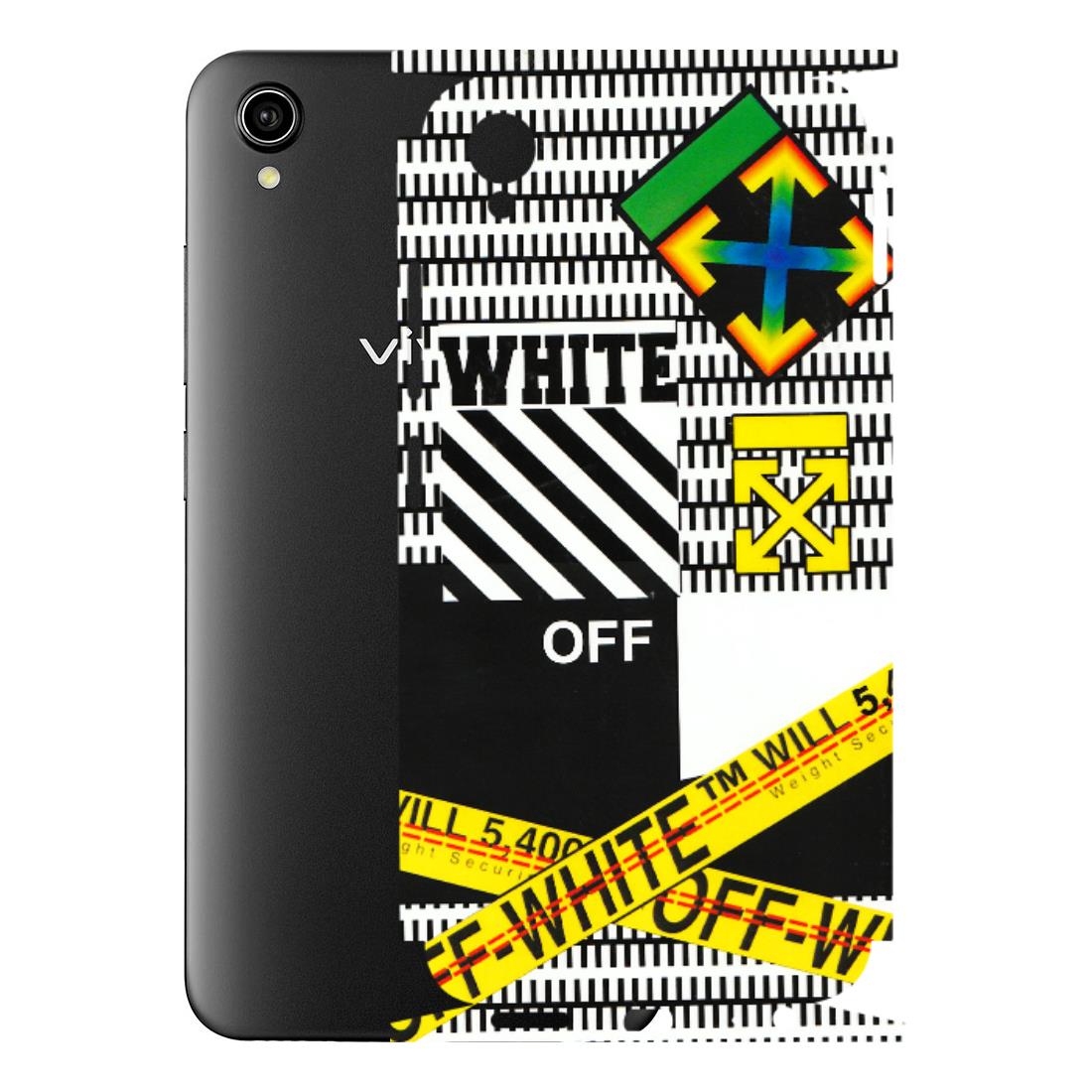 VIVO Y Series Phone Skins (All Models) - White Off Abstract - 3D Embossed Finish (L-172) Vivo Y90