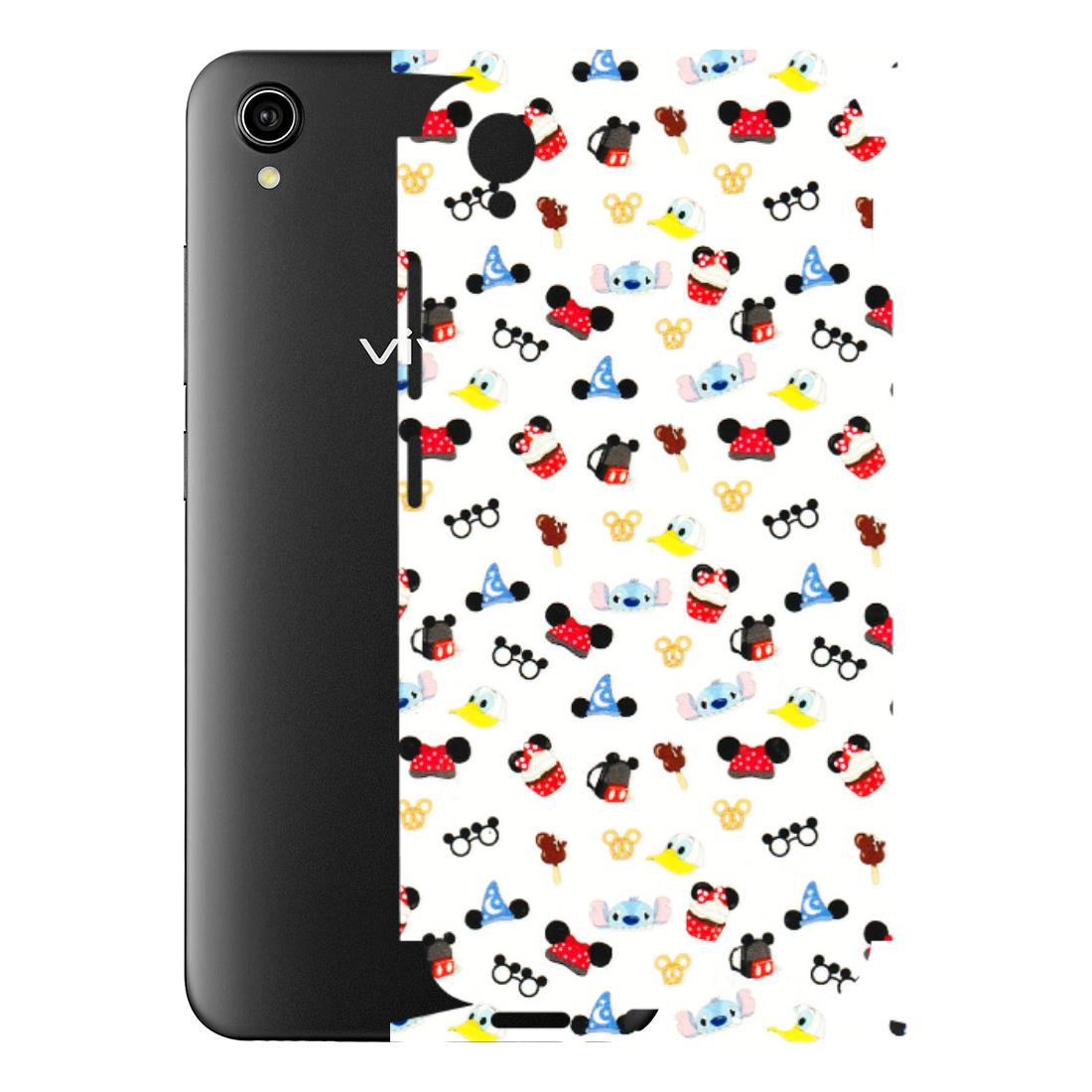 VIVO Y Series Phone Skins (All Models) - Minnie Mouse & Donald Doodles s - 3D Embossed Finish (L-194) Vivo Y90