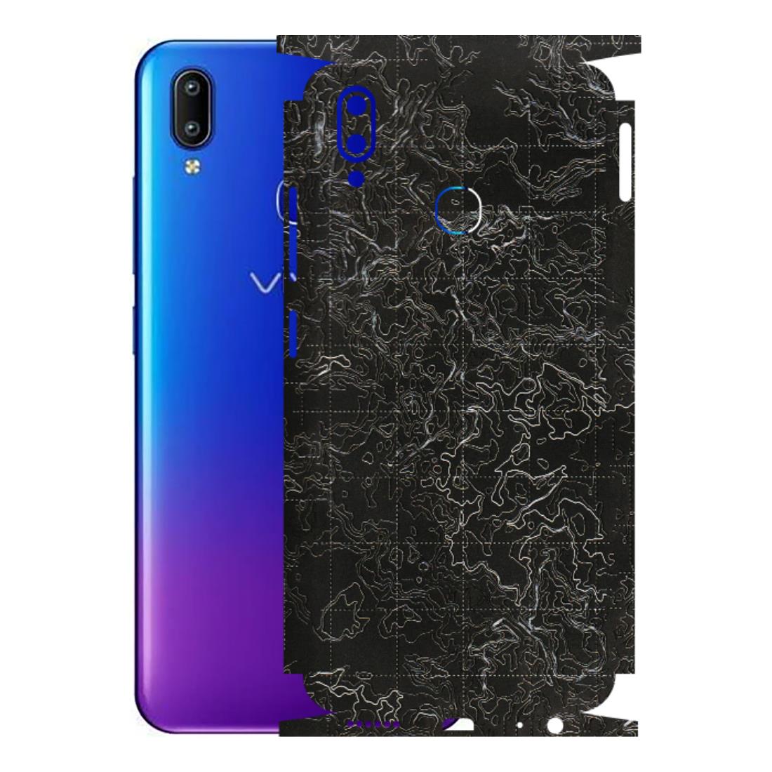 VIVO Y Series Phone Skins (All Models) - Black map Texture - 3D Embossed Finish (L-201) Vivo Y91